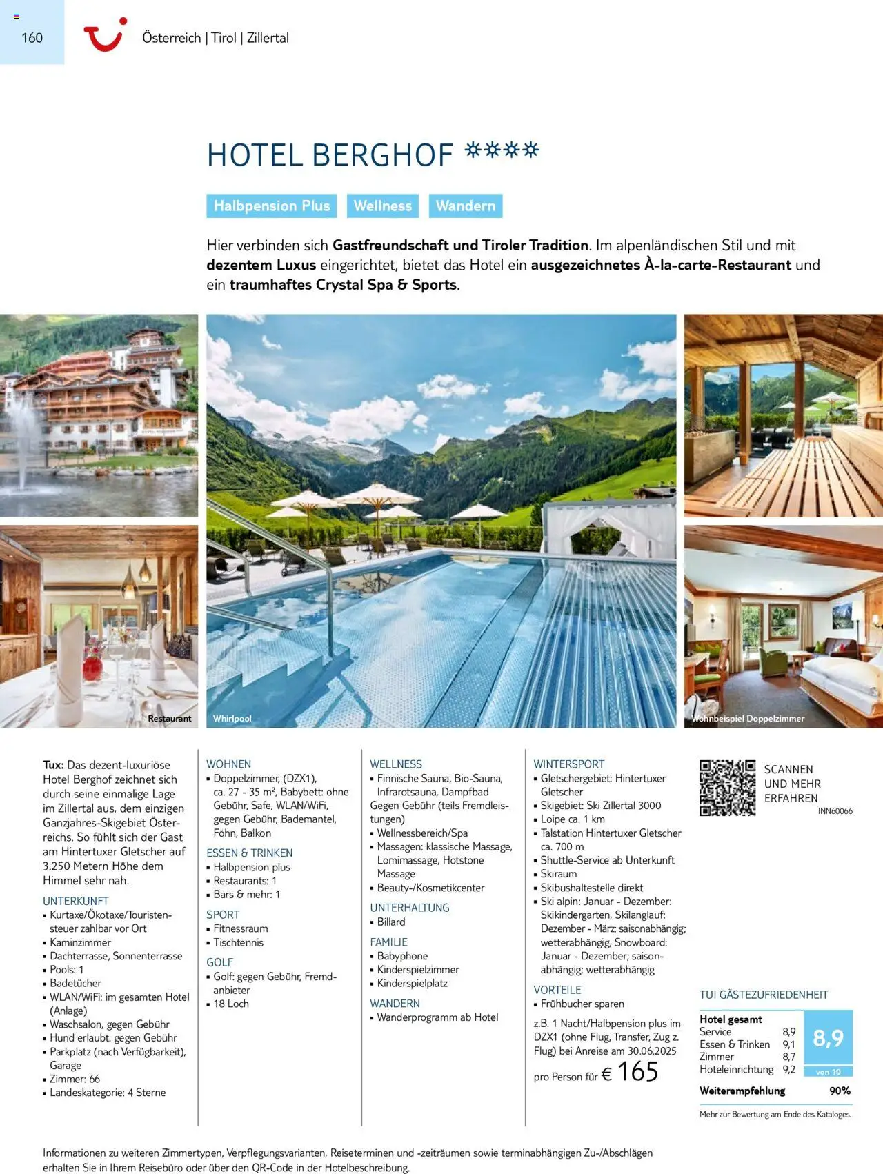 TUI Prospekt 	 – gültig ab 01.11.2024 | Seite: 160 | Produkte: Babybett, Ski, Snowboard