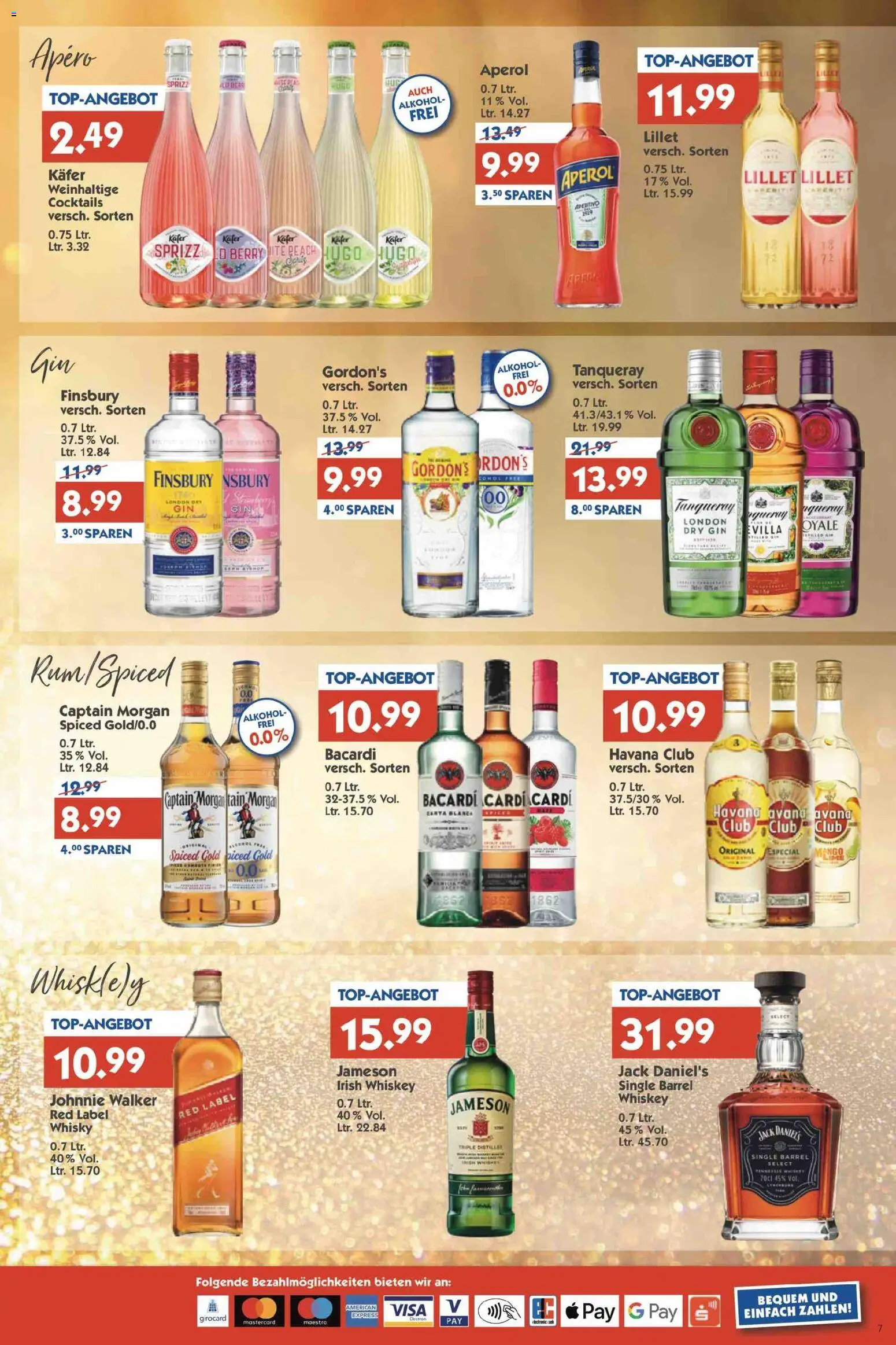 HOL’AB! Prospekt – gültig ab 22.12.2025 | Seite: 7 | Produkte: Captain morgan, Gin, Hugo, Whiskey