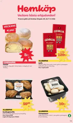 Hemköp - erbjudanden - Förhandsvisning av reklamblad från butik Hemköp aktuell från 26.01.2026