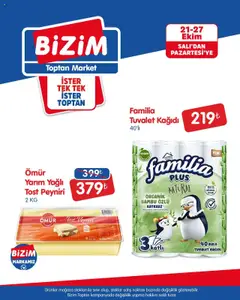 21.10.2025 tarihinden itibaren geçerli olan Bizim Toptan kataloğu önizlemesi