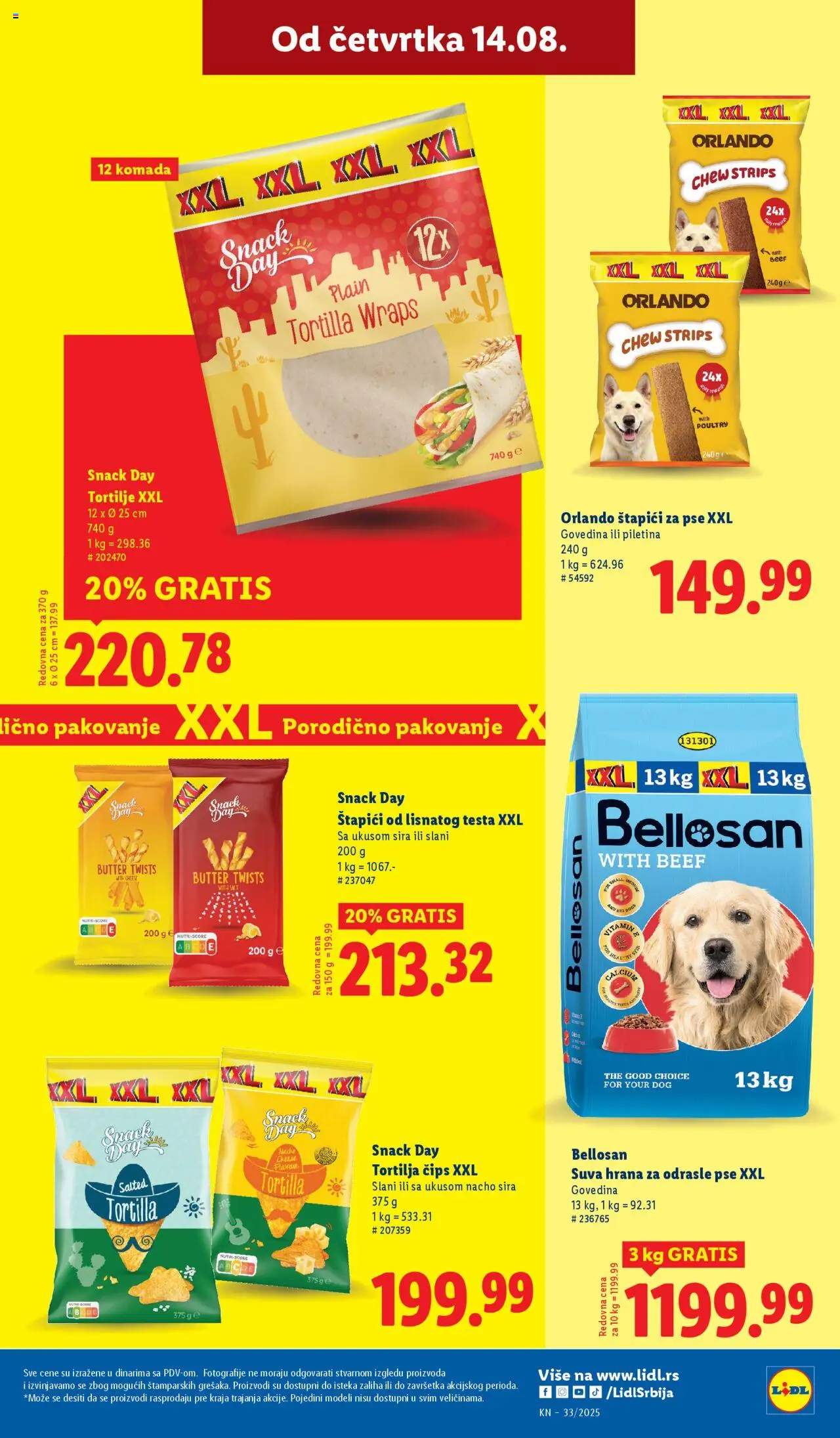 Lidl katalog - važi od 14.08.2025 | Strana: 31 | Proizvode: Govedina, Čips, Tortilja, Piletina