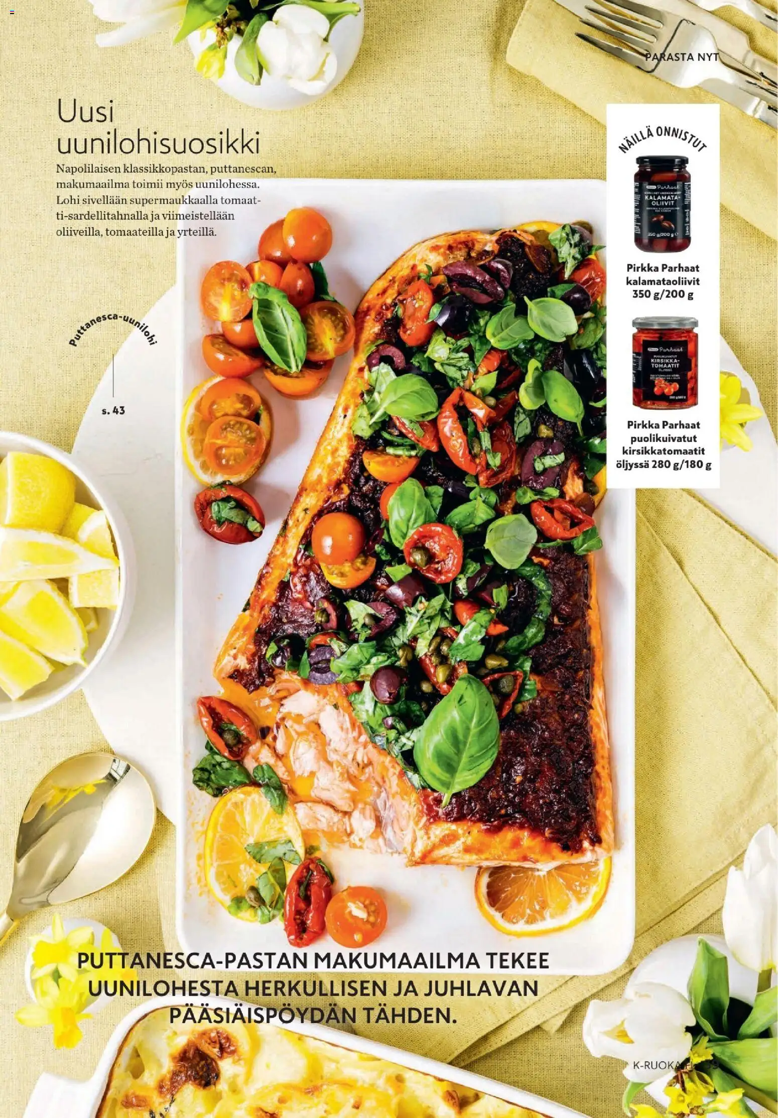 K-Citymarket - K-Ruoka – voimassa 25.03.2026 alkaen | Sivu: 39 | Tuotteet: Lohi, Tomaatit