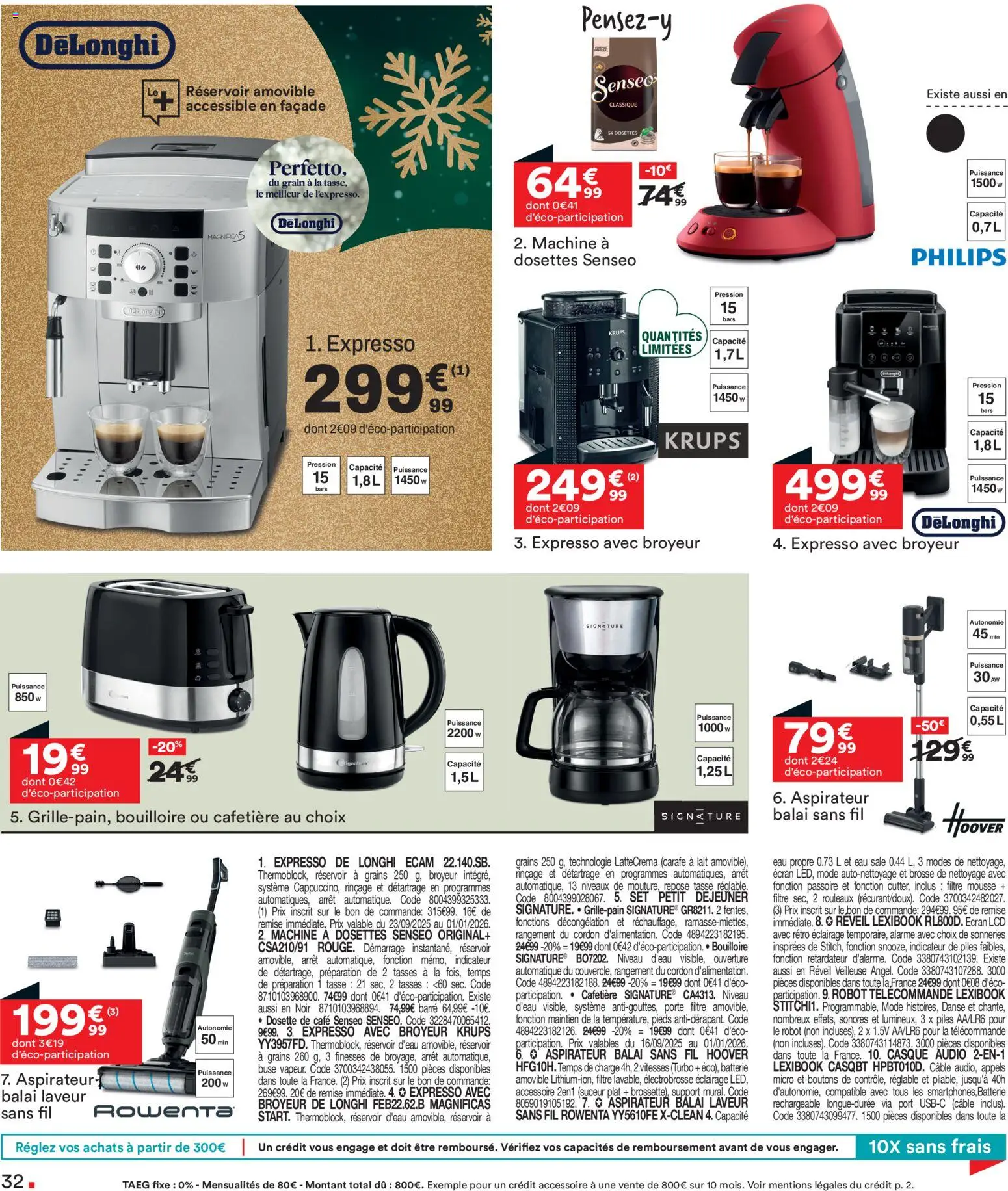 {H1} | Page: 32 | Produits: Câble, Bouilloire, Aspirateur balai sans fil, Mousse