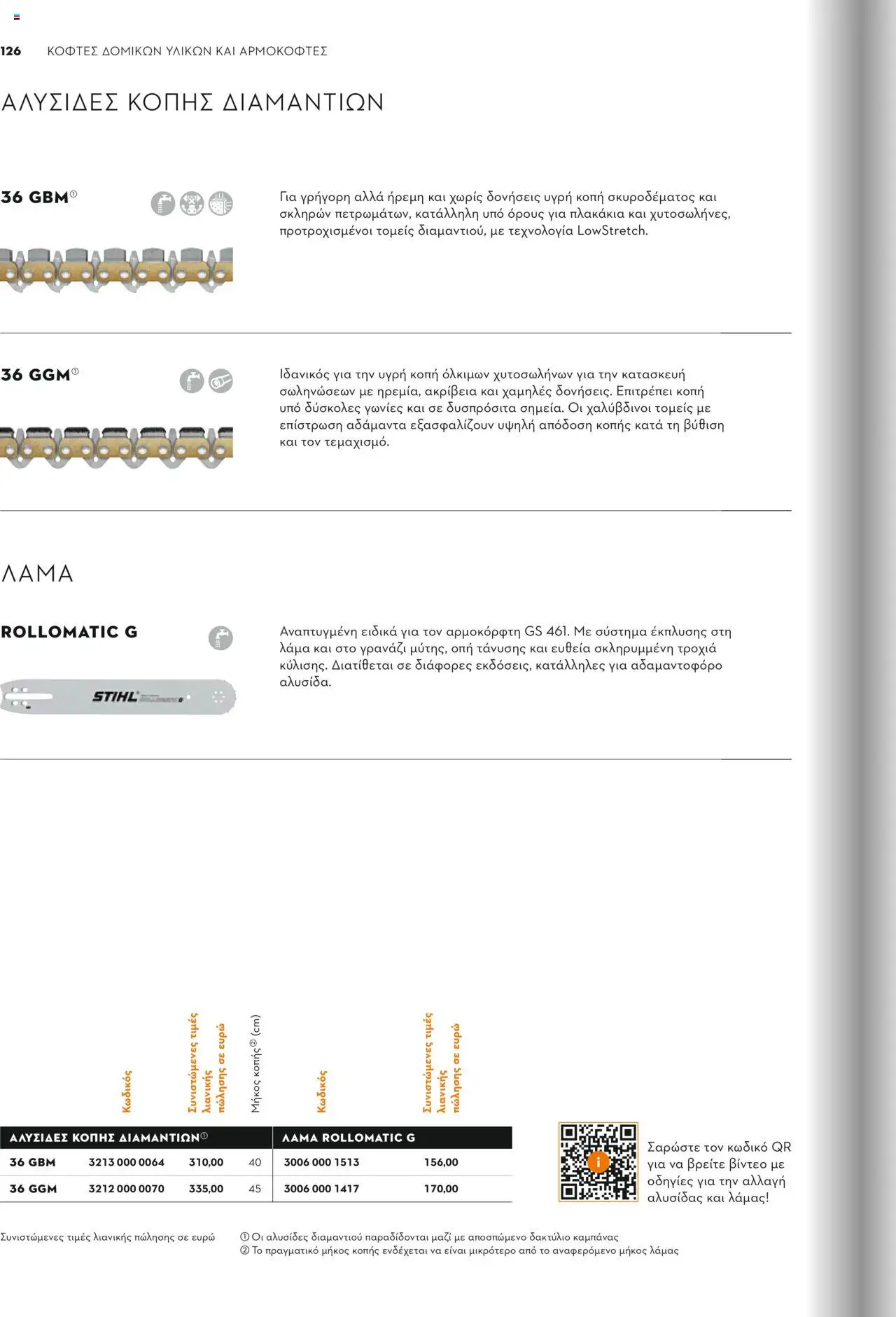 Stihl Κατάλογος 2025 – σε ισχύ από 13.01.2025 | Σελίδα: 126