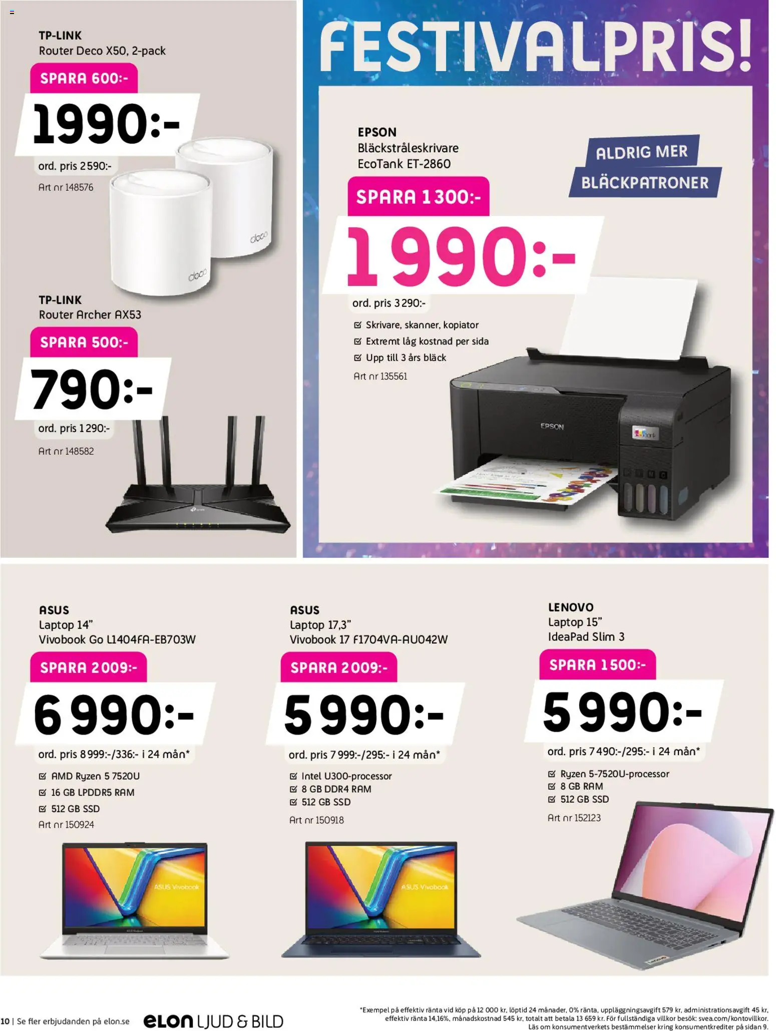 Elon reklamblad aktuell från 26.01.2026 | Sida: 10 | Produkter: Router