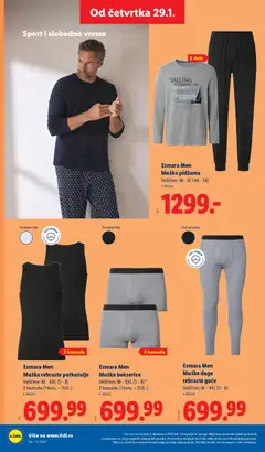 Esmara Men Muške bokserice, Men's boxer shorts, sizes M - XXL (5-8), 2 pieces (1 piece = 350.-) - pregled Lidl kataloga - važi od 29.01.2026 | Strana: 56 | Proizvode: Muška pidžama, Pidžama, Bokserice