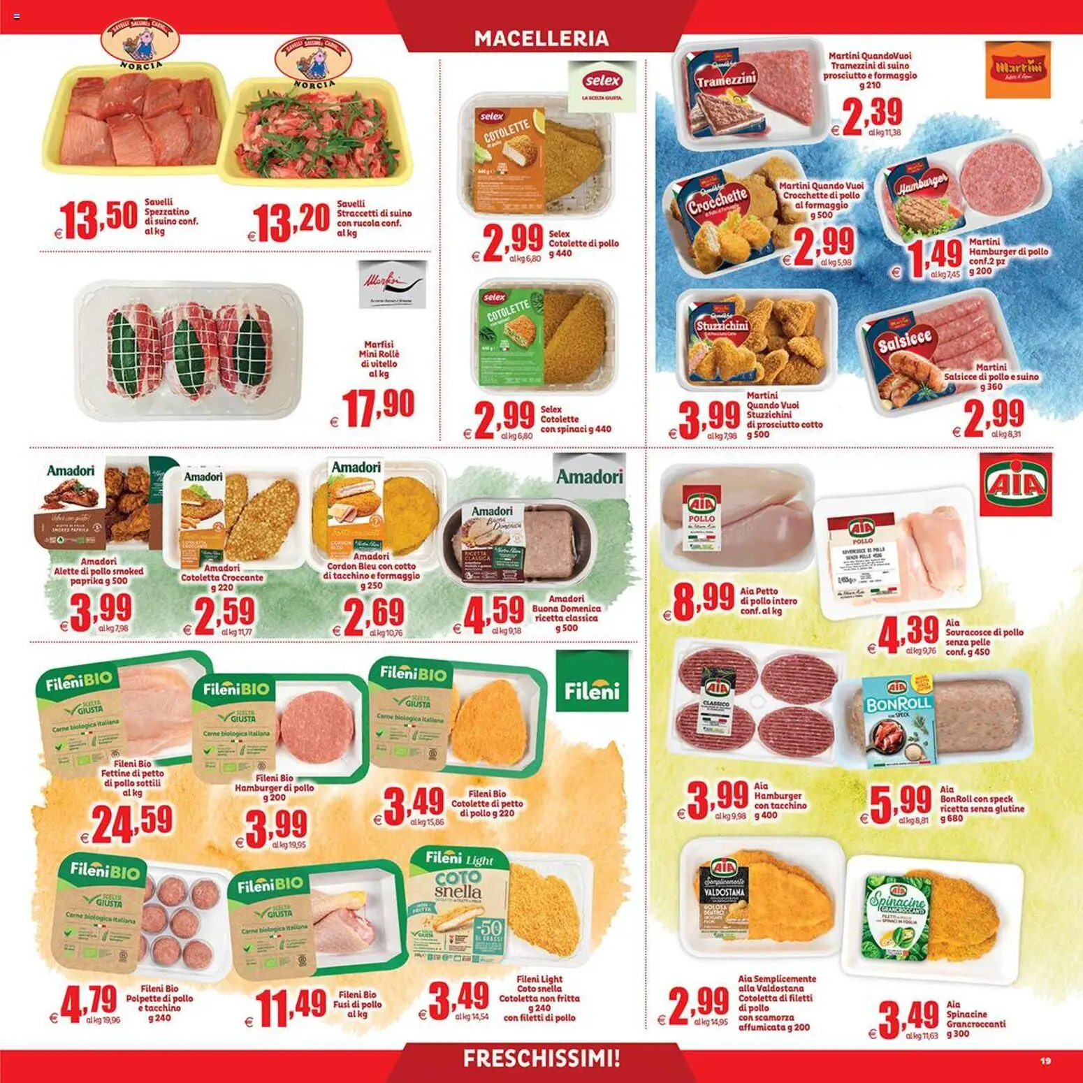 Volantino Elite Supermercati del 27.12.2025 | Pagina: 19 | Prodotti: Petto di Pollo, Prosciutto Cotto, Suino, Prosciutto