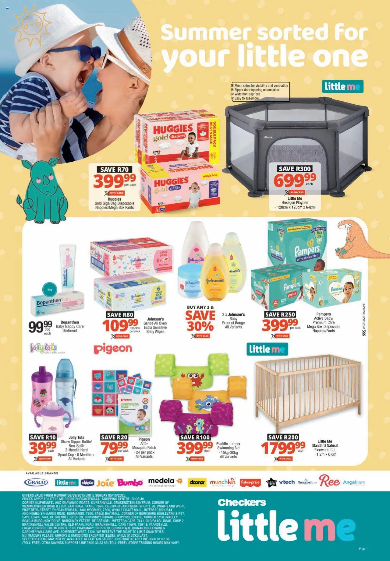 New Checkers catalogue – valid from 08.09.2025 | Page: 1 | Products: Pants, Bag, Table, Box