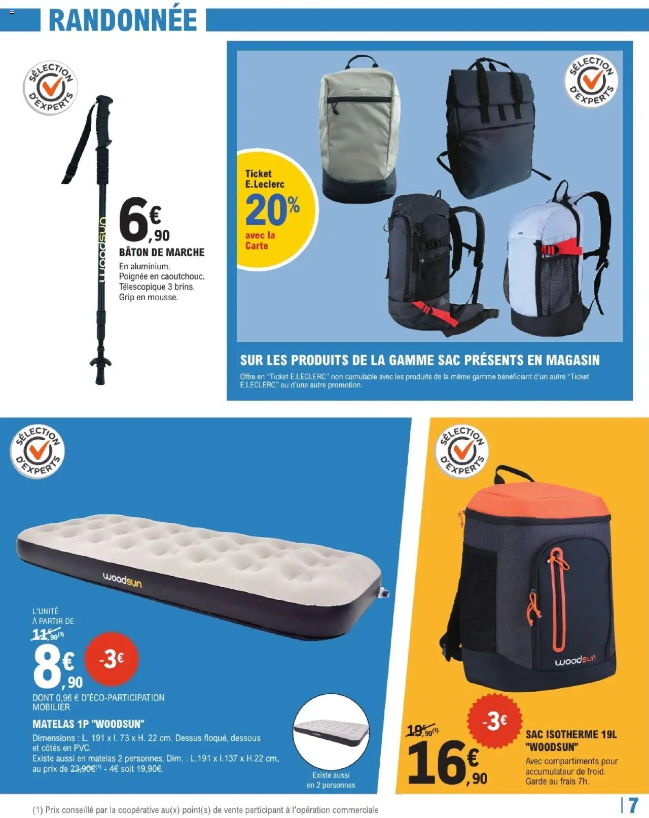  | Page: 7 | Produits: Sac isotherme, Sac, Matelas