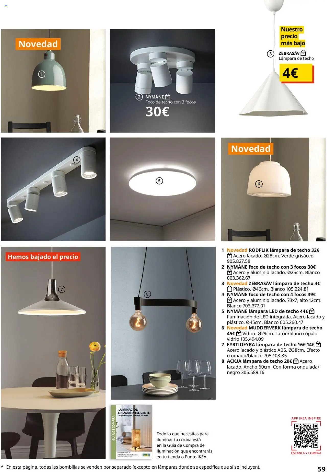 Catálogo IKEA Cocinas │ válido desde el 06.02.2025 | Página: 59 | Productos: Lámpara de techo, Cocina, Lámpara