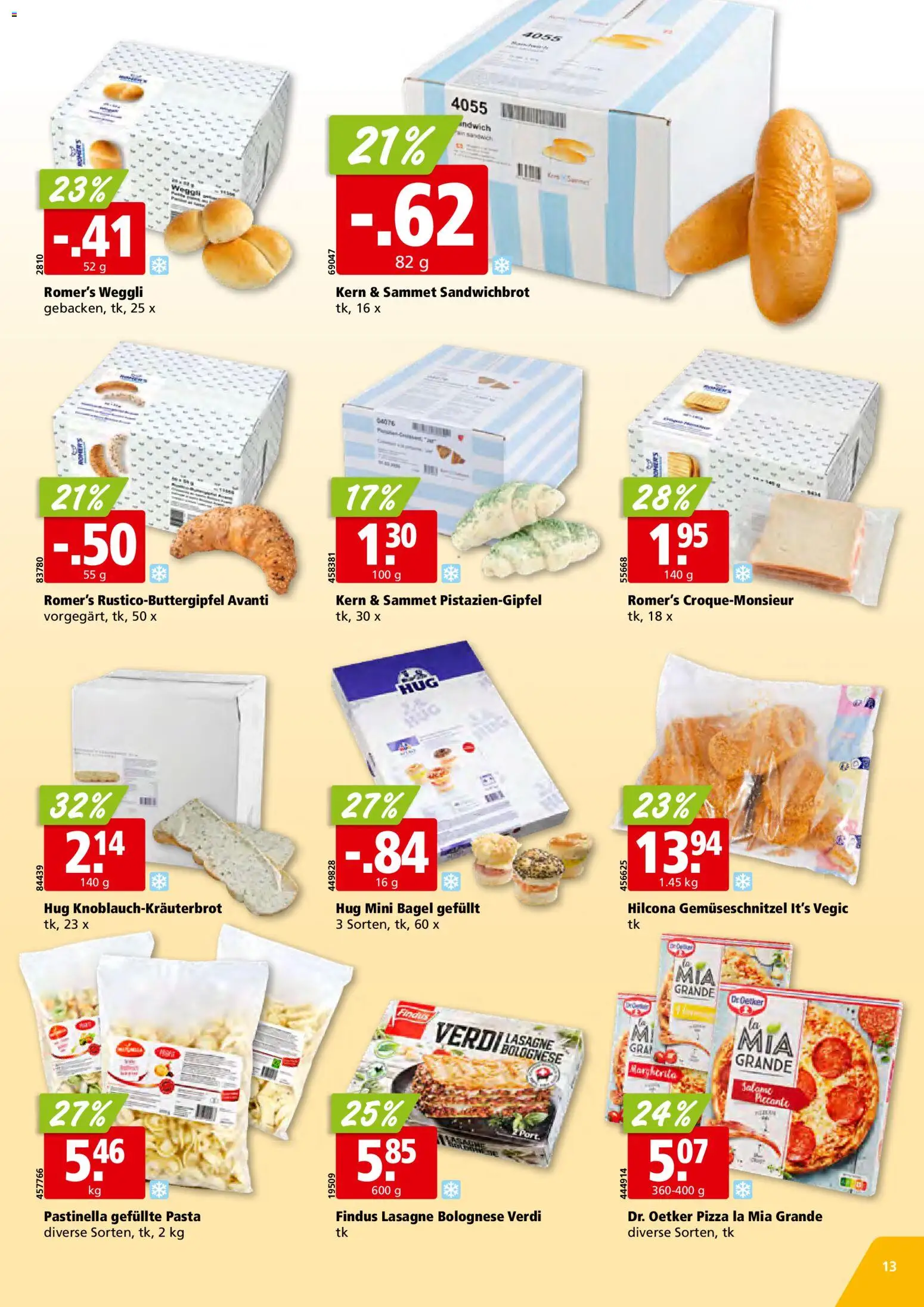 Aligro Aktionen – gültig ab 09.02.2026 | Seite: 13 | Produkte: Pizza, Pasta