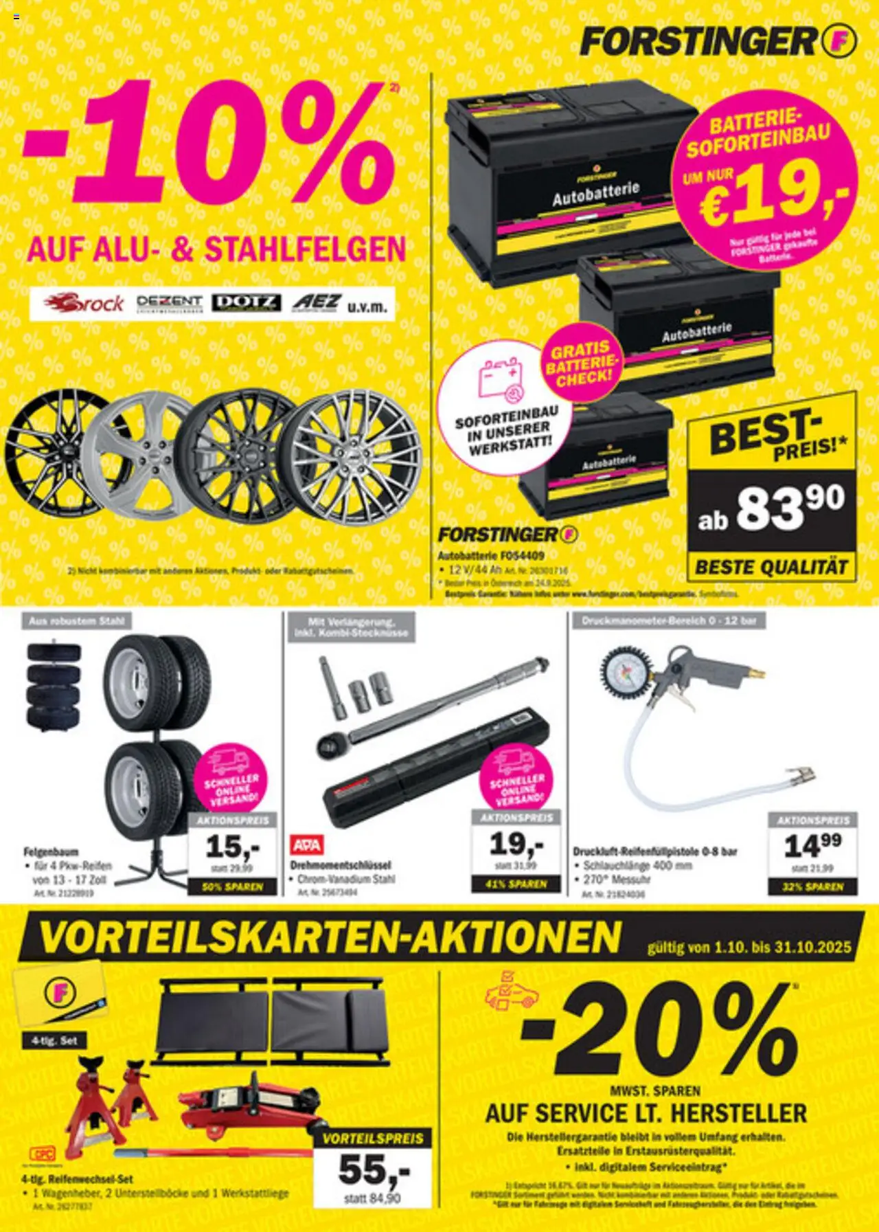 Forstinger Flugblatt gültig ab 24.09.2025 | Seite: 3 | Produkte: Batterie