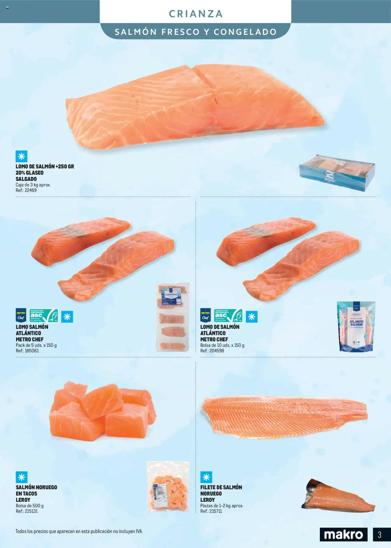 Makro - Especial Pescados Centro │ válido desde el 11.06.2025 | Página: 3 | Productos: Tacos, Bolsa, Filete, Caja