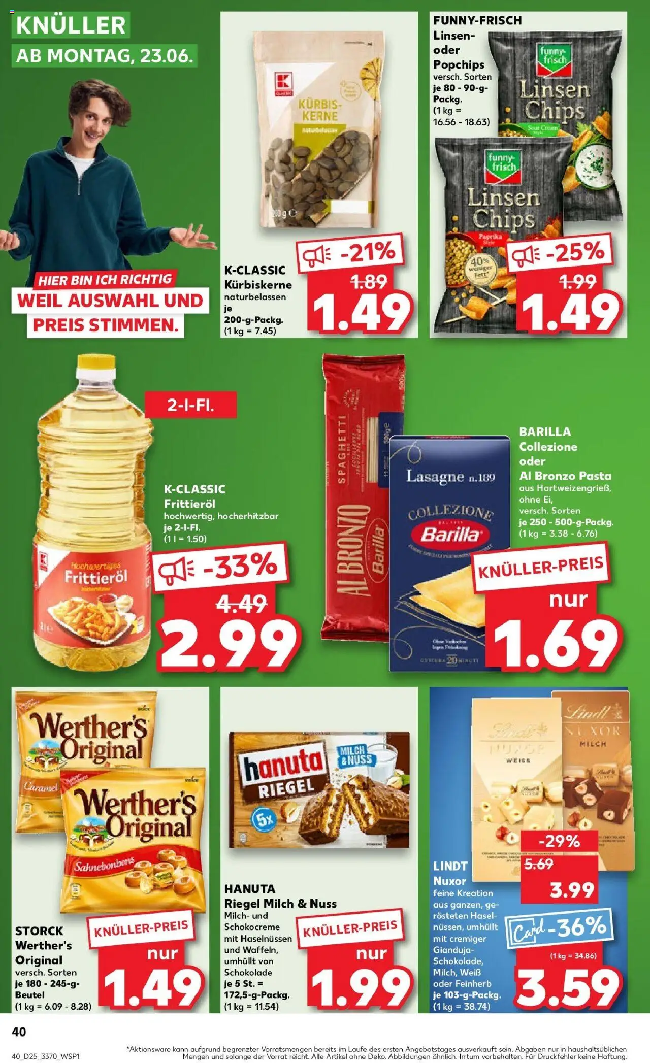 Kaufland prospekt Schwerin	 - gültig ab dem 22.06.2025 | Seite: 1 | Produkte: Funny frisch, Paprika, Kürbis, Lindt