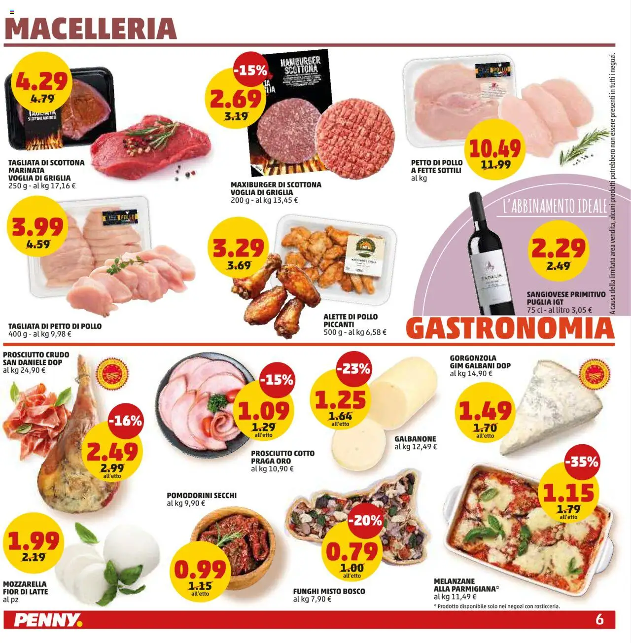 Volantino PENNY del 28.08.2025 | Pagina: 6 | Prodotti: Latte, Funghi, Melanzane, Gorgonzola