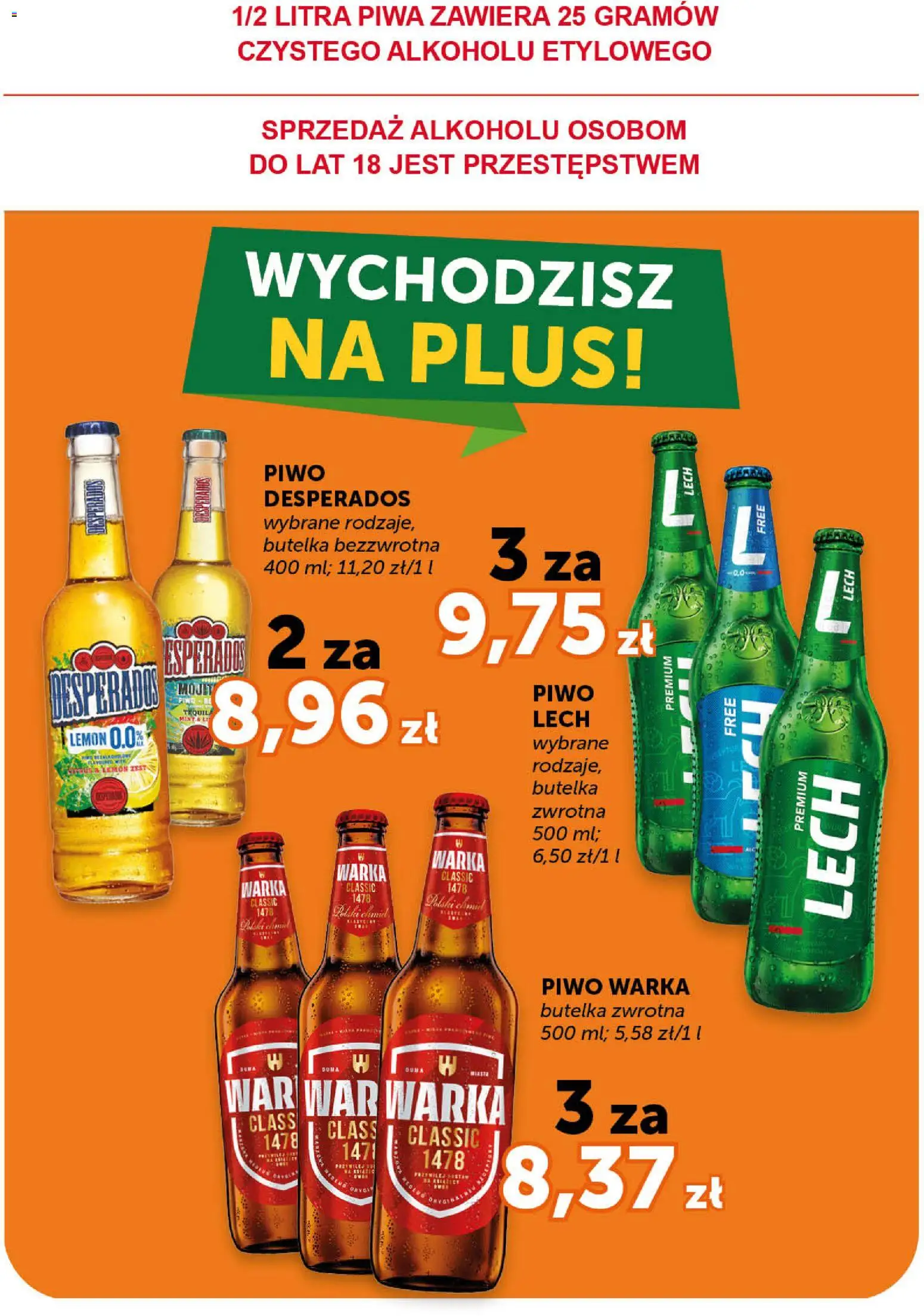 Groszek gazetka od 05.03.2026 | Strona: 19 | Produkty: Piwo Desperados, Warka, Piwo Warka, Piwo