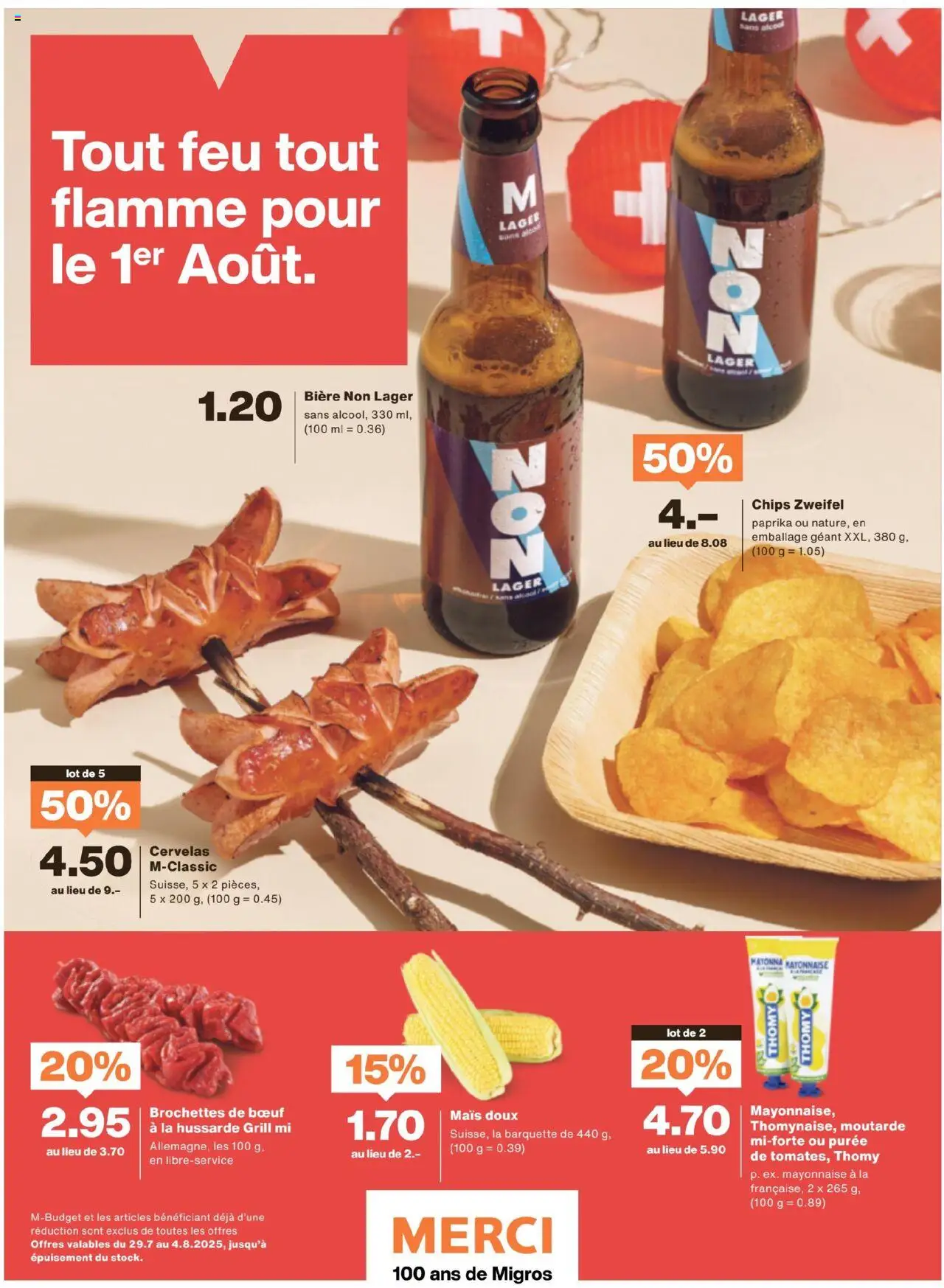 Migros - Magazin FR ab 28.07.2025 | Seite: 6 | Produkte: Chips, Mayonnaise, Grill