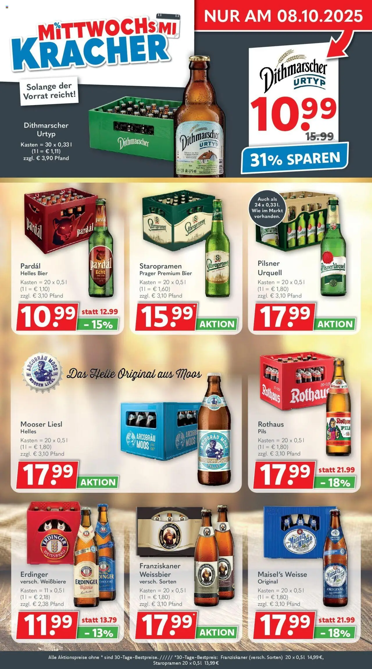 Getränkeland - Getränkeland: Getränkeangebote – gültig ab 28.09.2025 | Seite: 3 | Produkte: Franziskaner, Erdinger, Bier, Pils