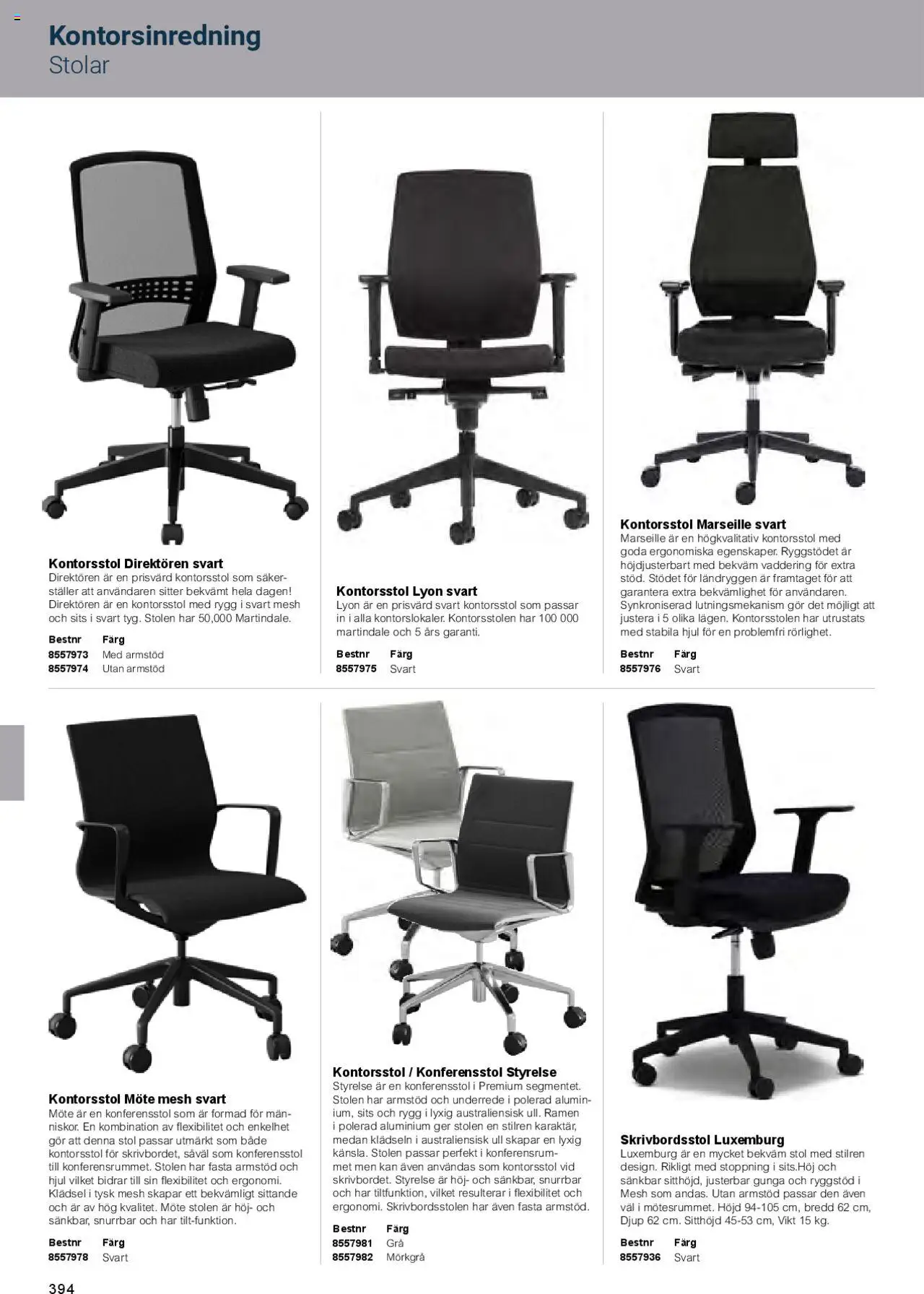 Office Depot reklamblad aktuell från 01.02.2025 | Sida: 396 | Produkter: Kontorsstol, Stol