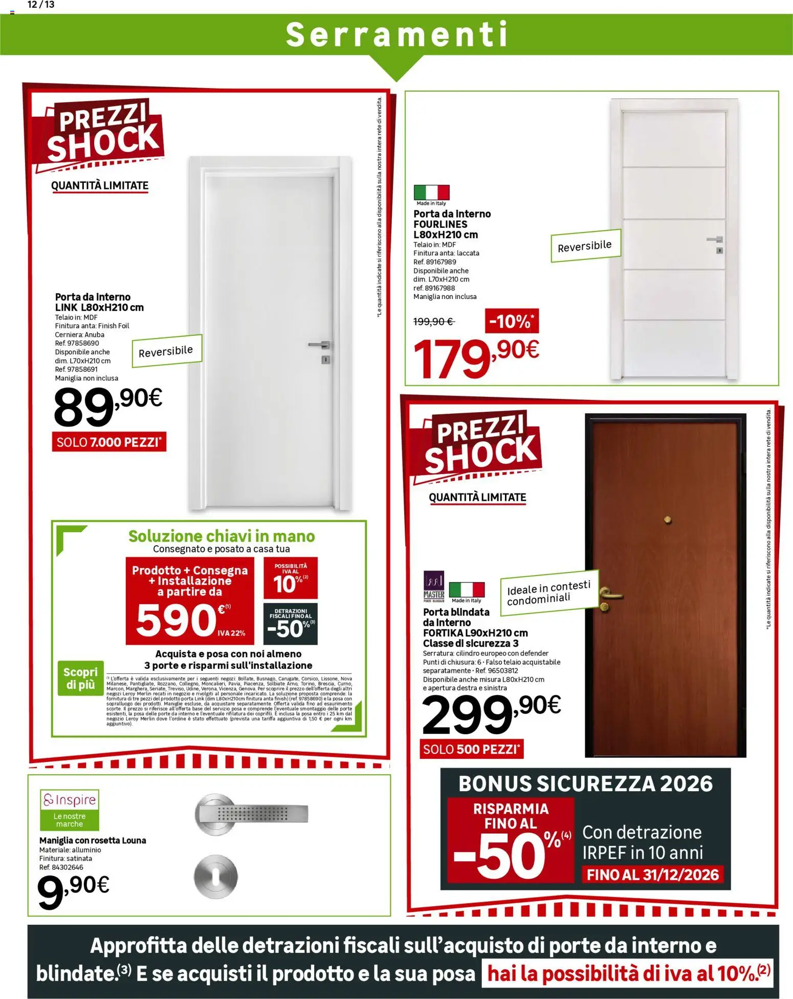 Volantino Leroy Merlin del 08.04.2026 | Pagina: 12 | Prodotti: Alluminio