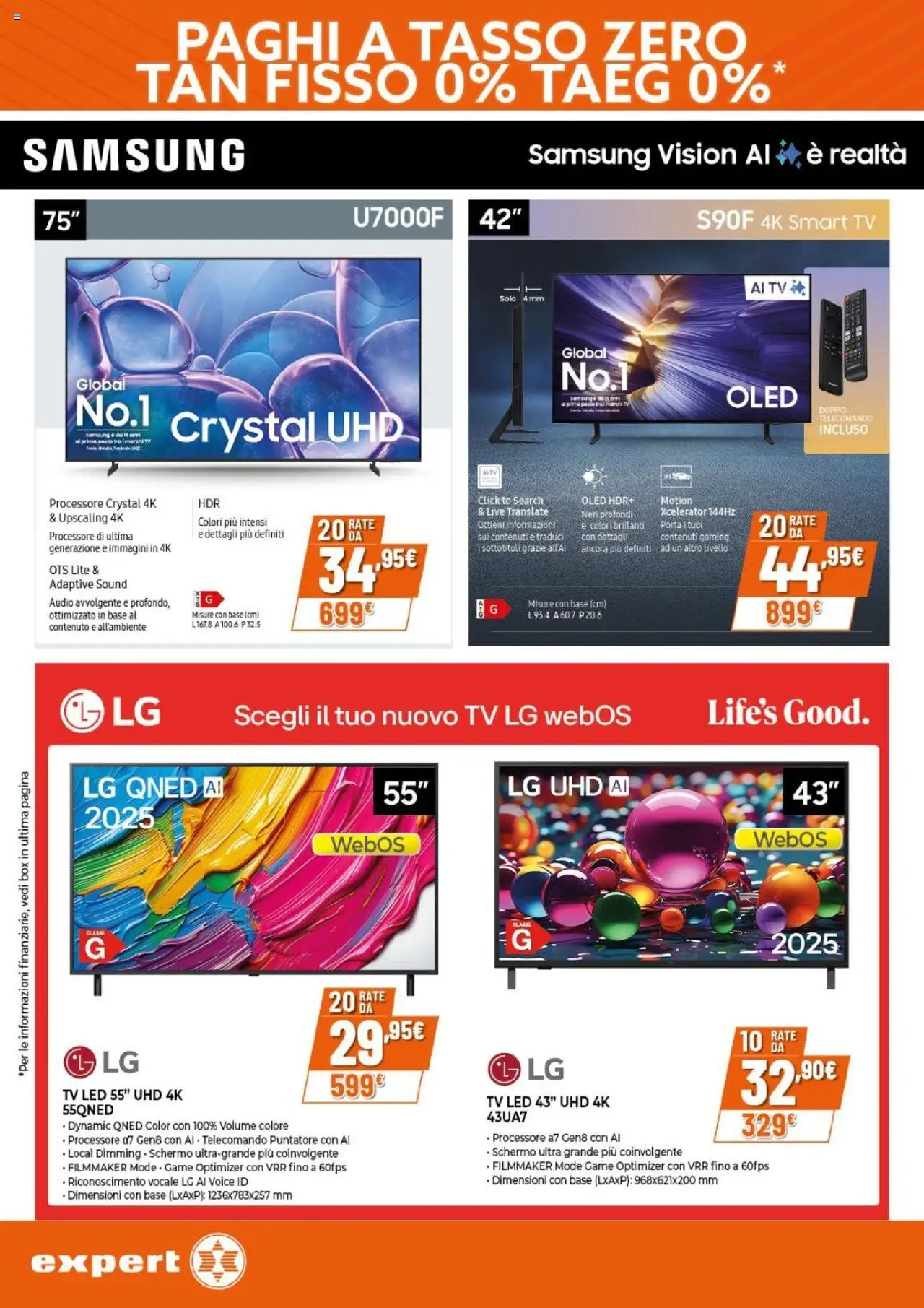 Volantino Expert del 25.09.2025 | Pagina: 11 | Prodotti: Telecomando, TV, Audio, Samsung