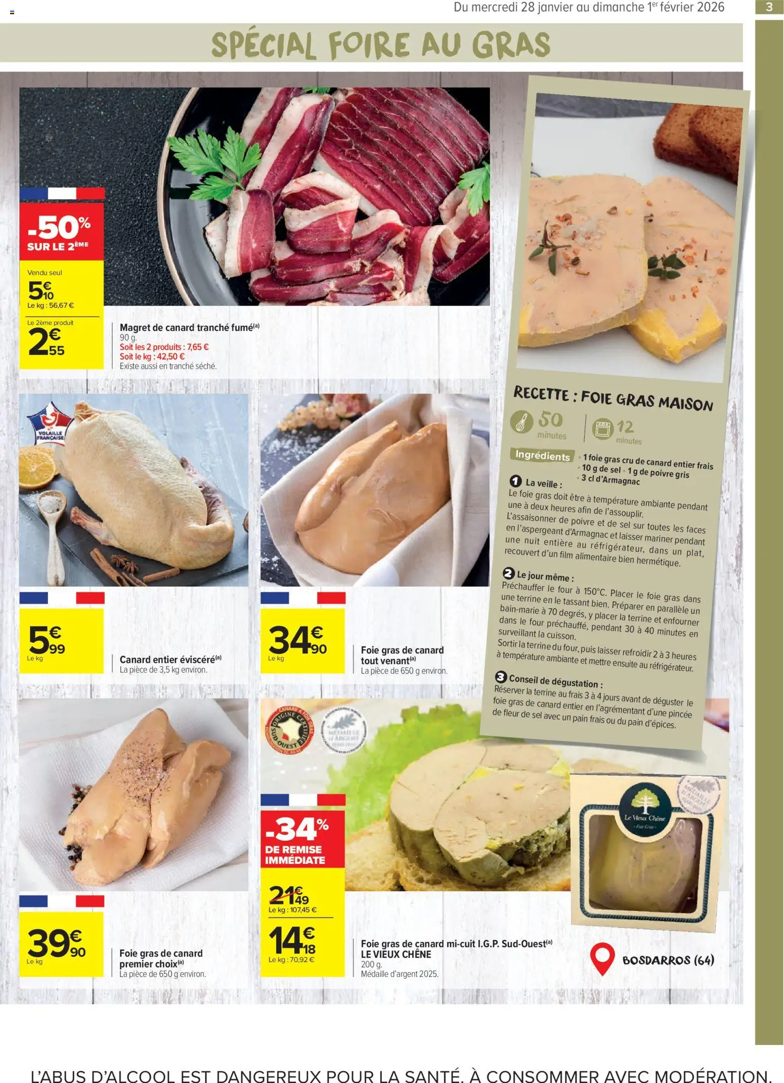 {H1} | Page: 3 | Produits: Magret de canard, Four, Foie gras de canard entier, Foie gras cru