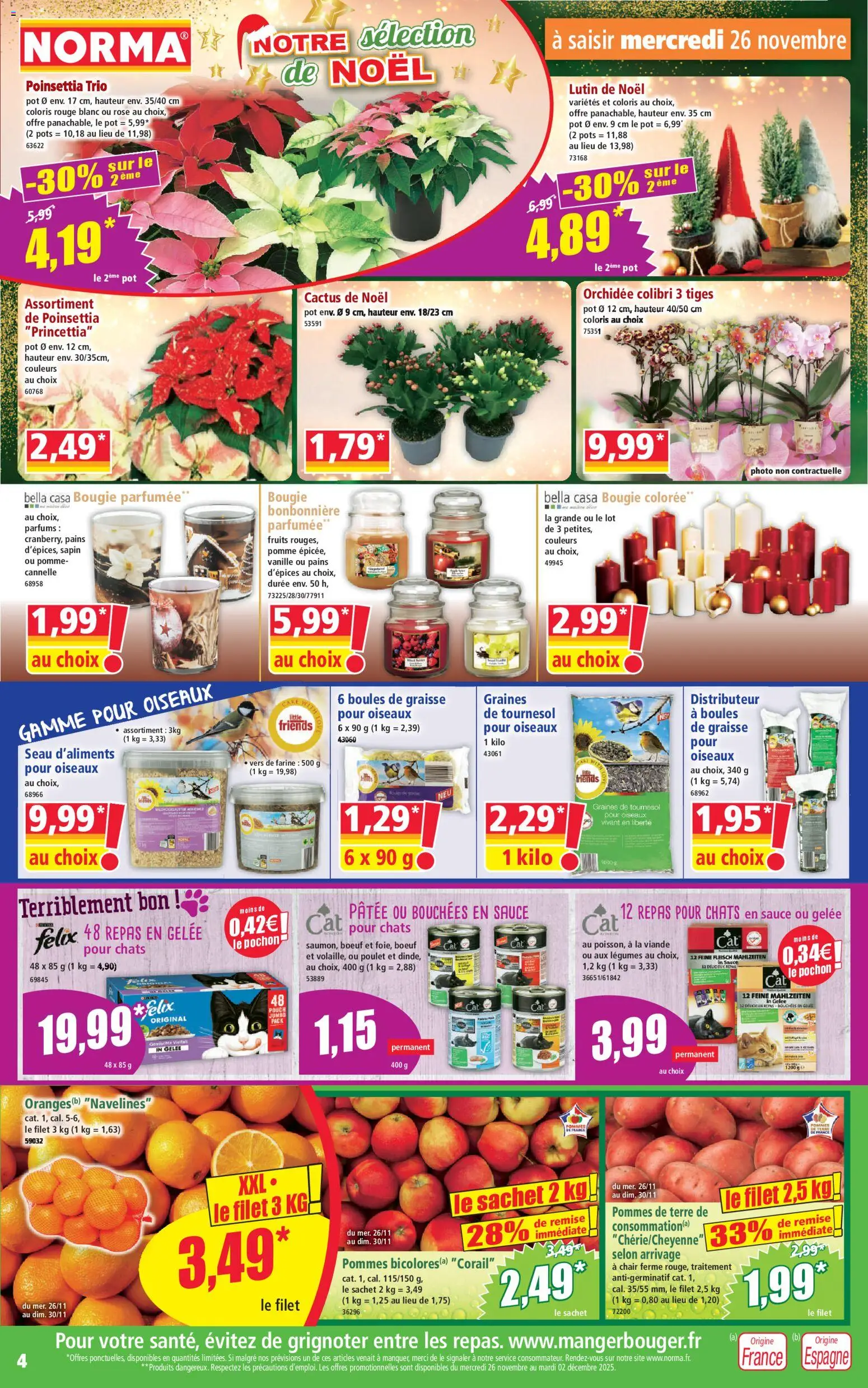 {H1} | Page: 4 | Produits: Poinsettia, Pomme, Orchidée, Pommes de terre