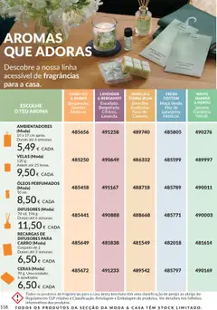 VELAS (Moda), 120 g. Ardem até 25 horas. │ válido de 01.09.2025 | Página: 158 | Produtos: Maça, Velas