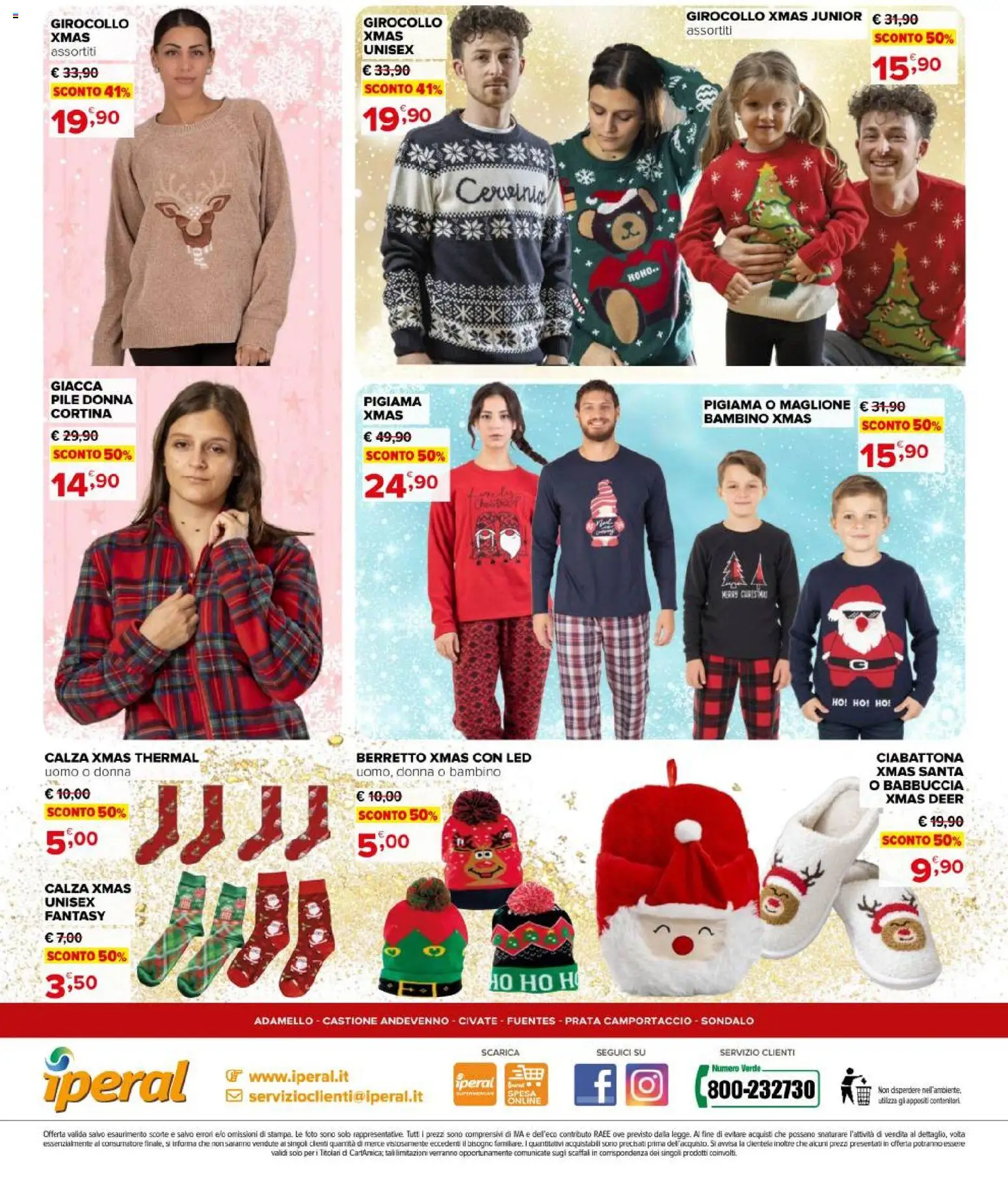 Volantino Iperal del 12.11.2025 | Pagina: 12 | Prodotti: Pile, Giacca, Pigiama, Maglione