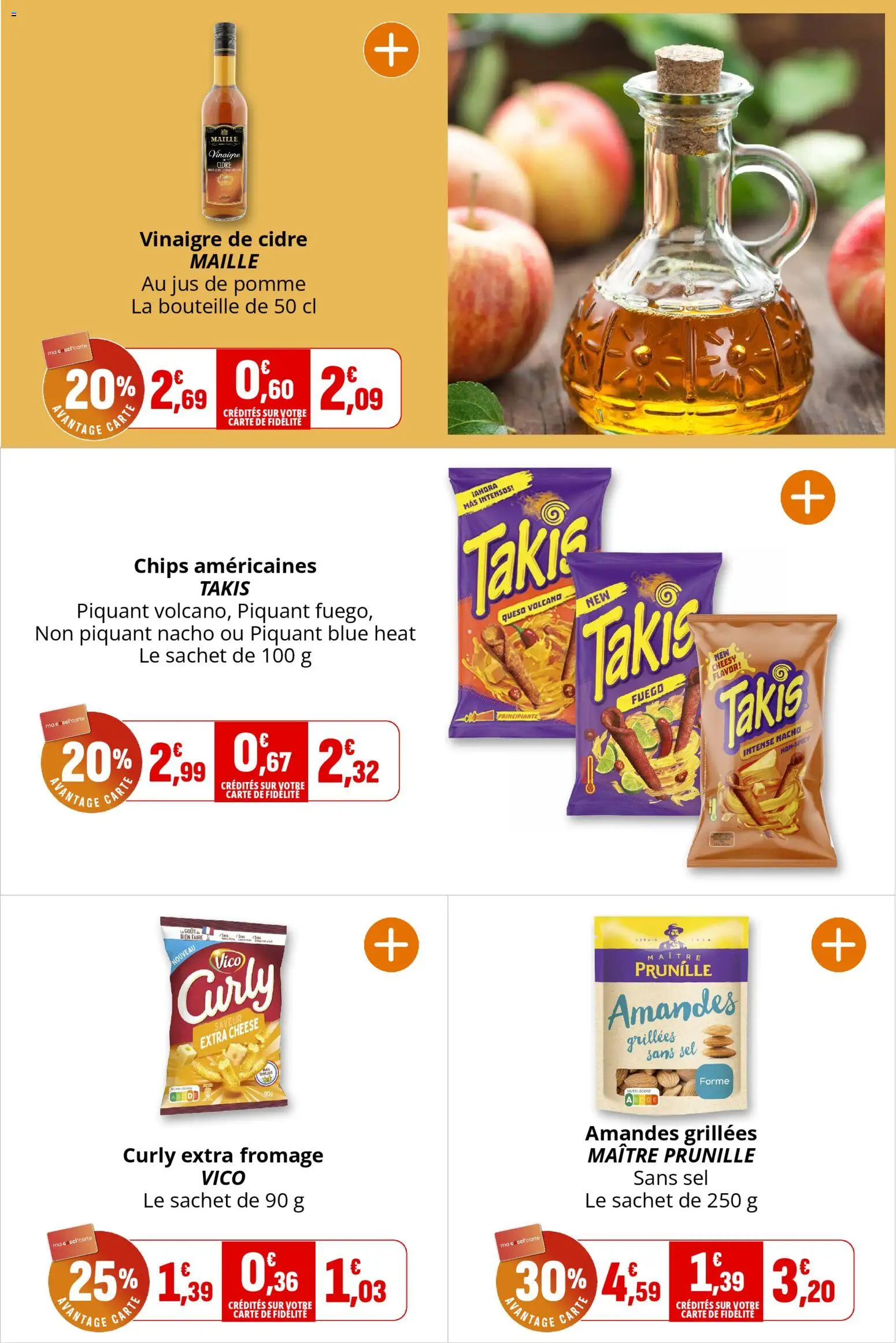 {H1} | Page: 19 | Produits: Cidre, Vinaigre, Vinaigre de cidre, Amandes