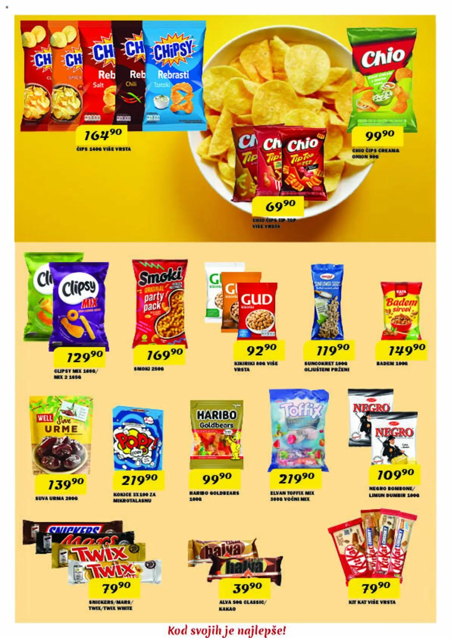 VP Dima katalog - važi od 26.03.2026 | Strana: 8 | Proizvode: Čips, Smoki, Badem, Twix