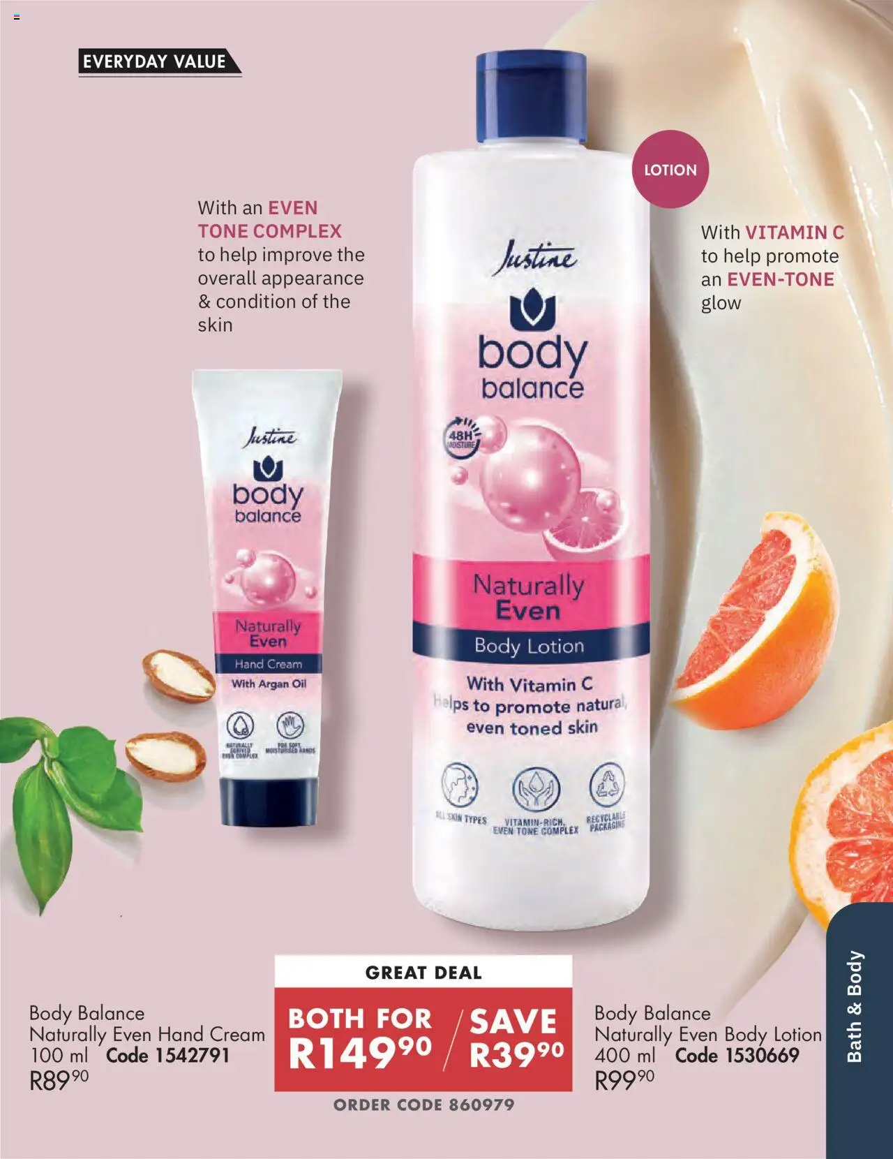 New Justine catalogue – valid from 01.10.2025 | Page: 81 | Products: Bath, Oil, Cream, Hand cream