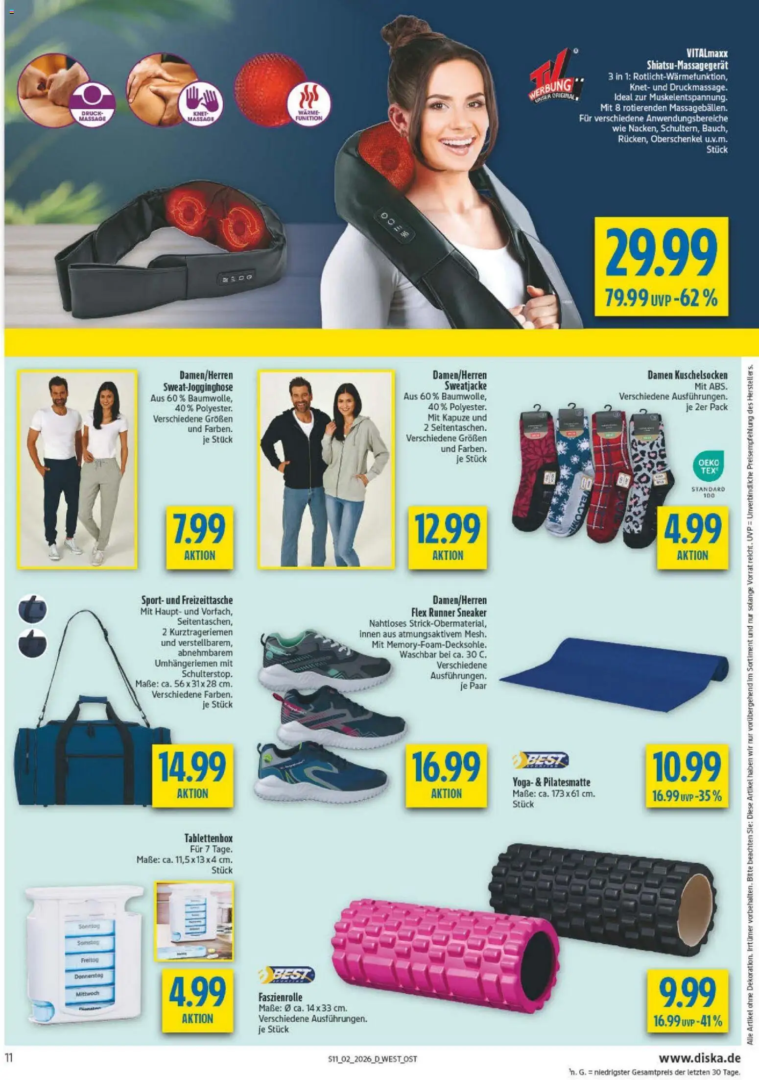 Diska - Diska Angebote Sachsen-Thüringen KW02 – gültig ab 05.01.2026 | Seite: 11 | Produkte: Sweatjacke