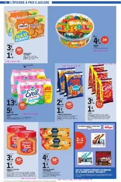 E.Leclerc - Prévisualisation de COUPELLES DE FRUITS "SAINT MAMET", Cocktail pêche poire ananas raisin. Poids net égoutté: 390 g. Le kg: 11,54 €. Par 2 (780 g): 5,94 € au lieu de 9 €. Le kg: 7,62 € valide à partir de 03.02.2026 | Page: 16