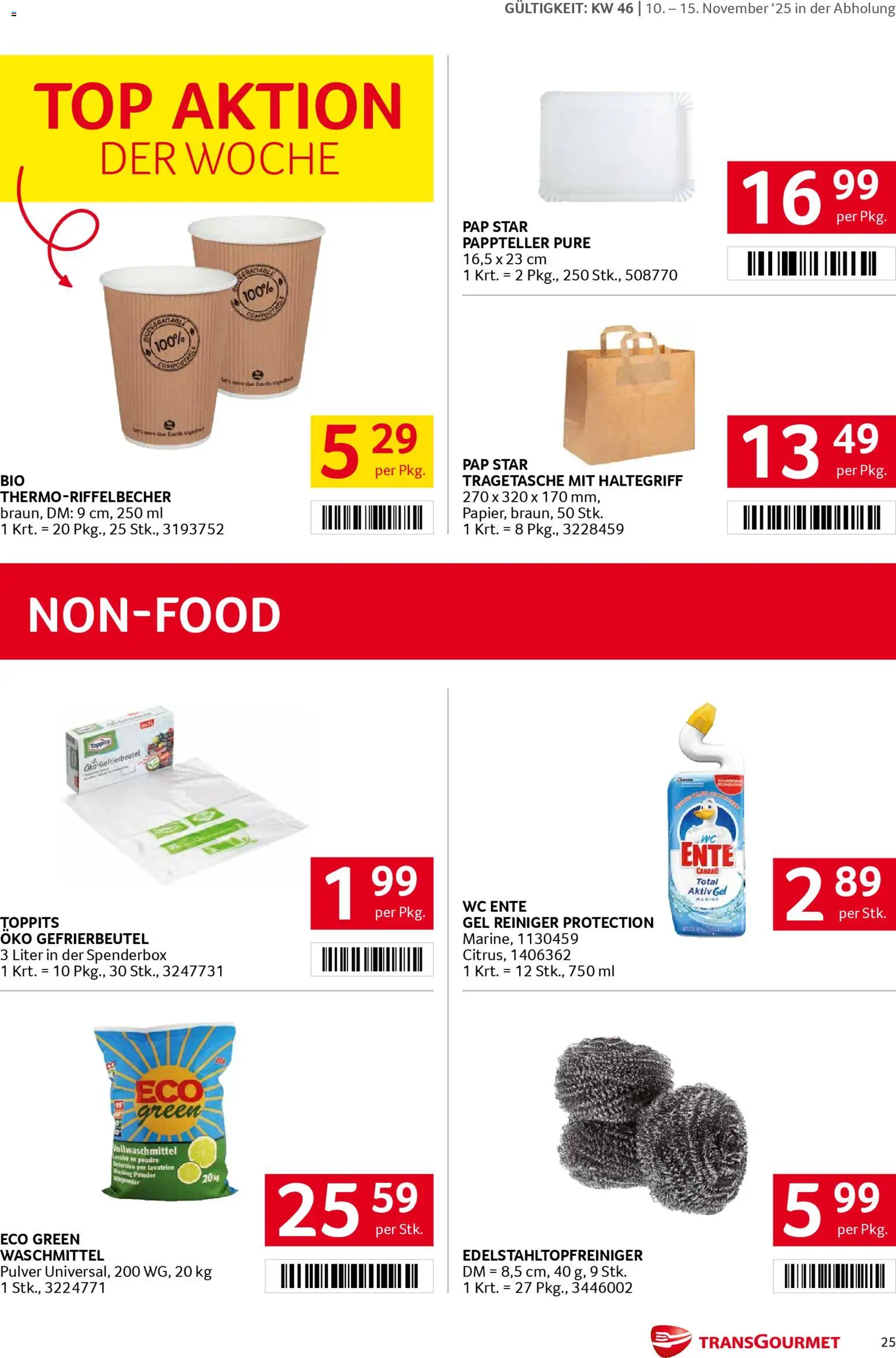Transgourmet Flugblatt gültig ab 10.11.2025 | Seite: 24 | Produkte: Waschmittel