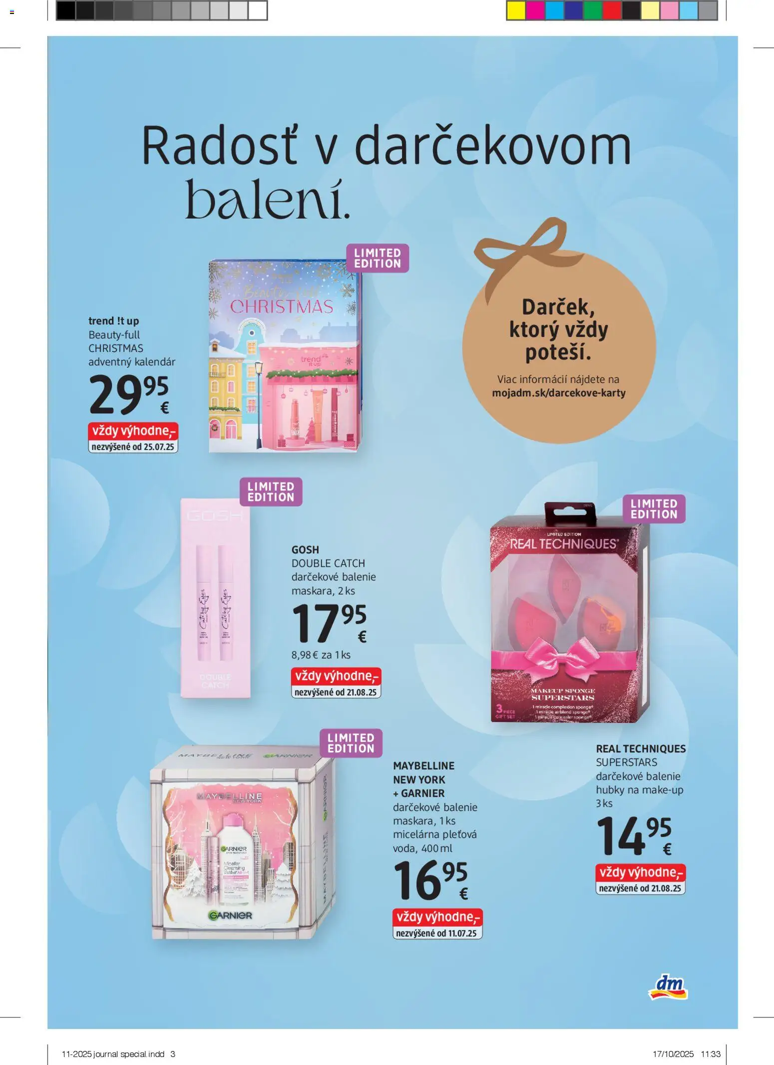 Nové dm drogerie akcie – leták je platný od 17.11.2025 | Strana: 3