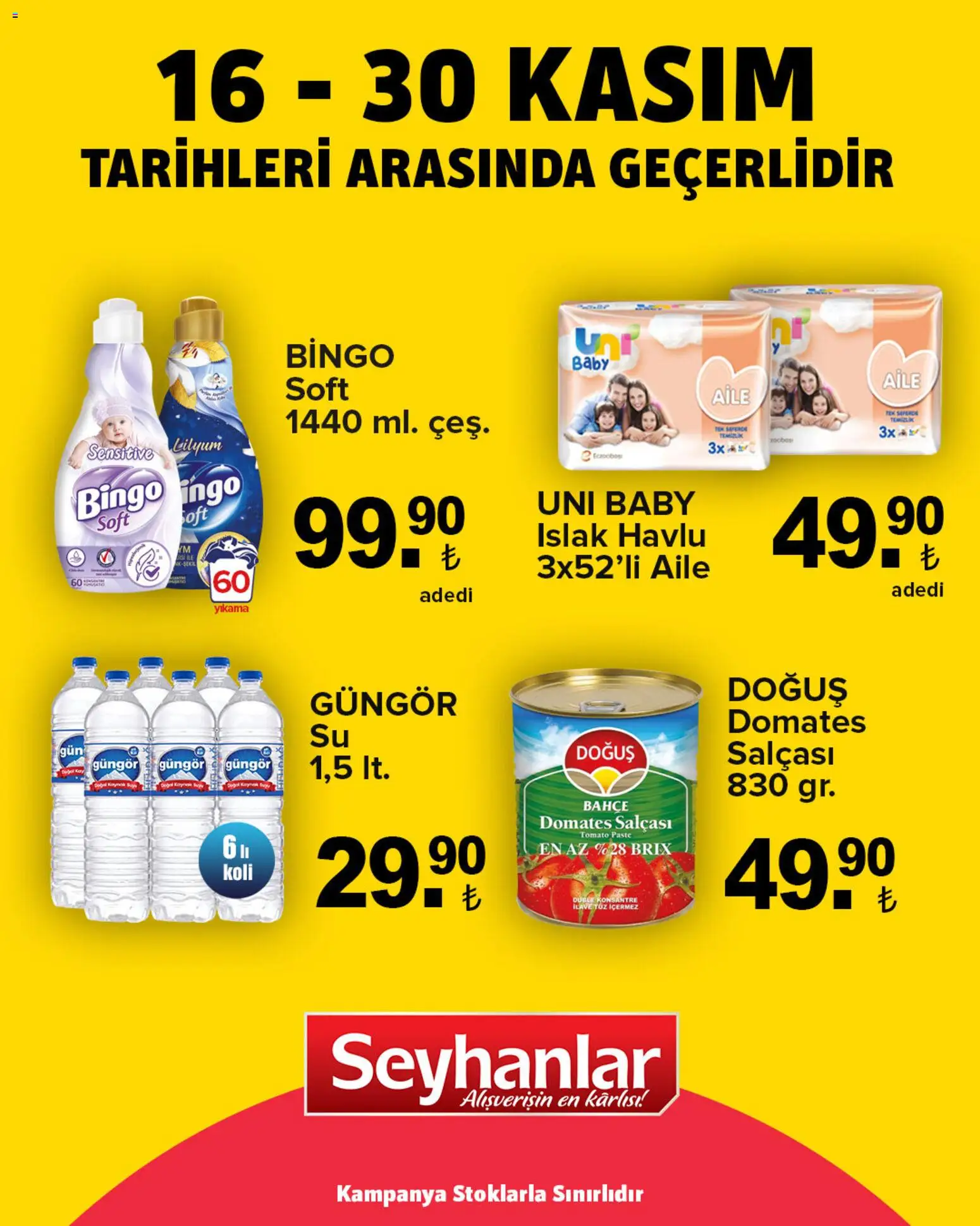 Seyhanlar Market Katalog - 16.11.2025 tarihinden itibaren geçerlidir | Sayfa: 2 | Ürünler: Domates, Tuz