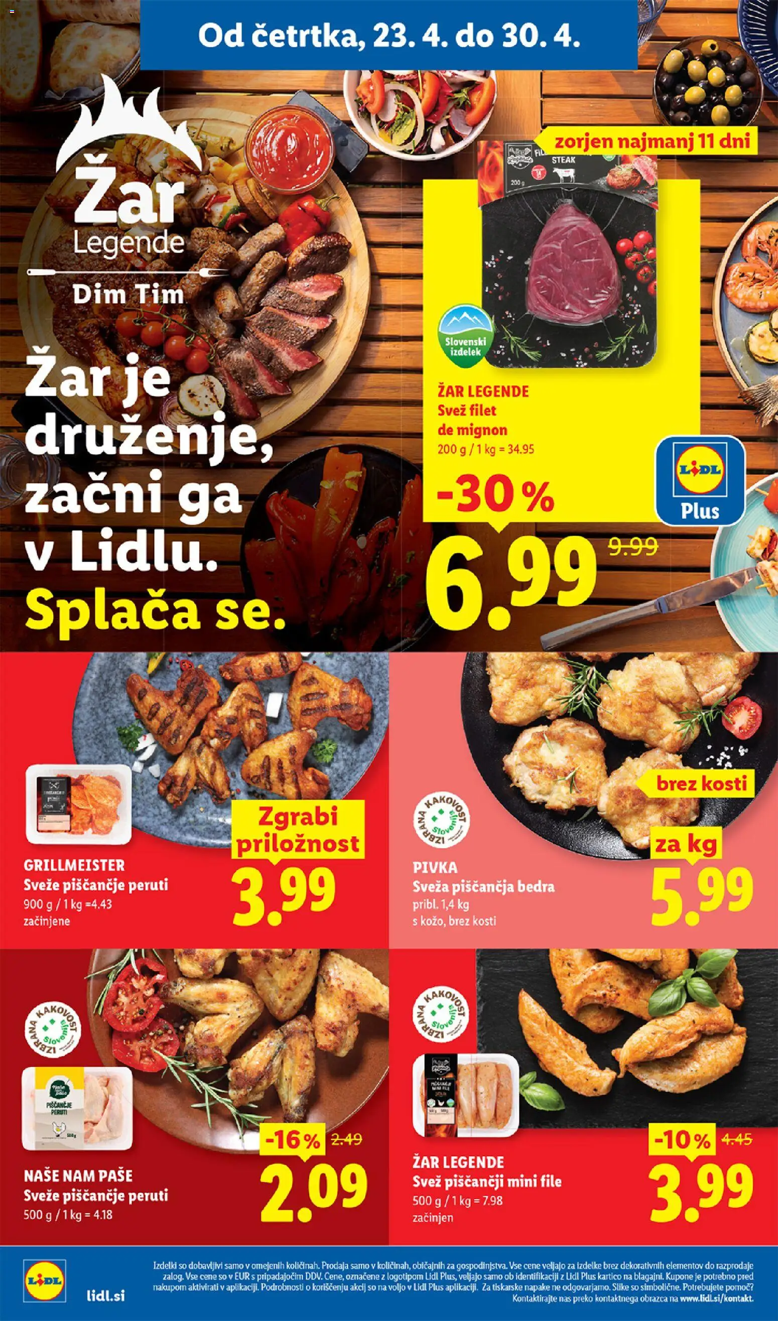 Novi Lidl katalog ponudbe – veljaven od 23.04.2026 | Stran: 2 | Izdelki: Zar, Piščančja bedra