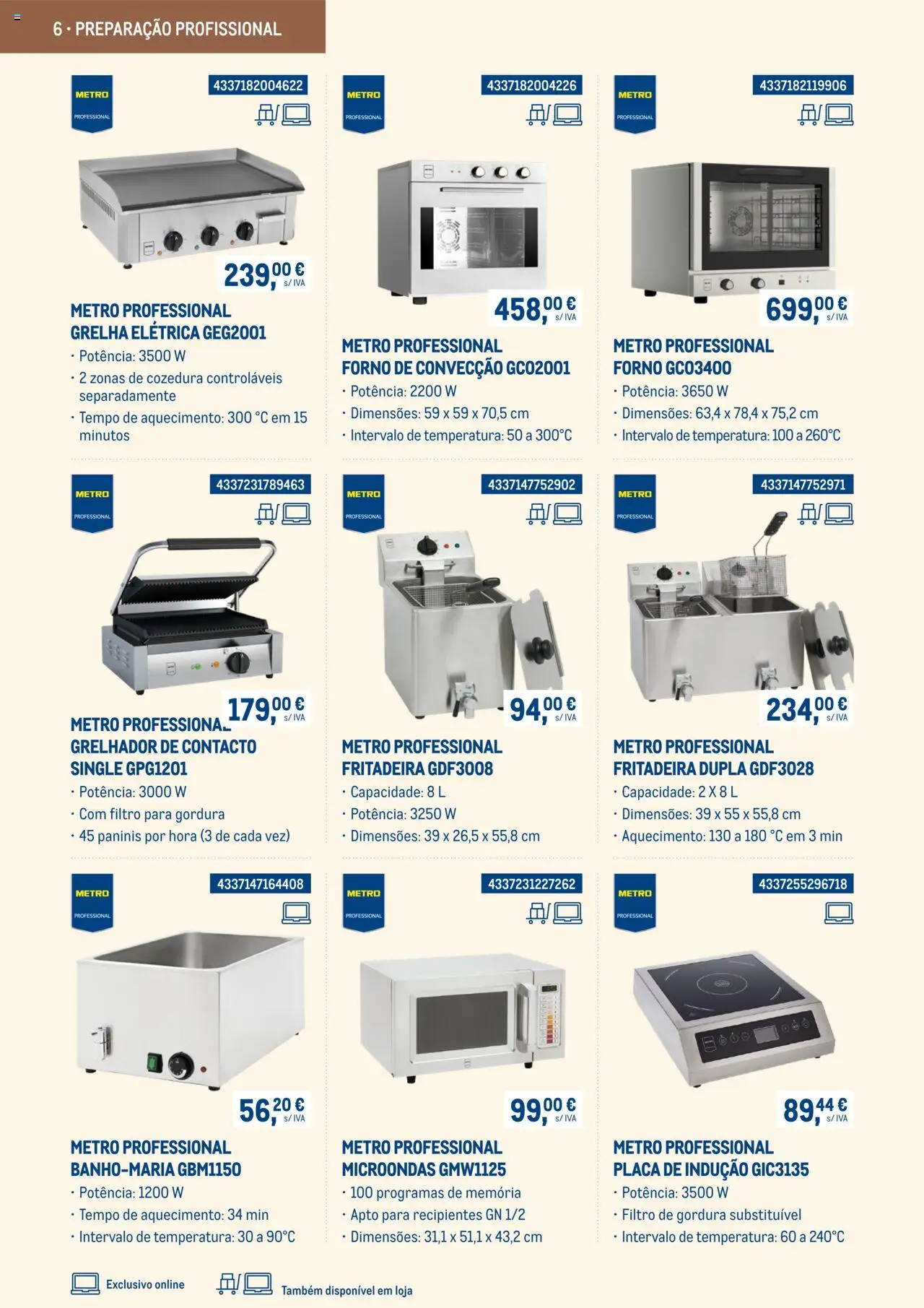 Makro -  Equipamento de cozinha e serviço de mesa - Catálogo 2025 │ válido de 03.03.2025 | Página: 6 | Produtos: Forno, Microondas