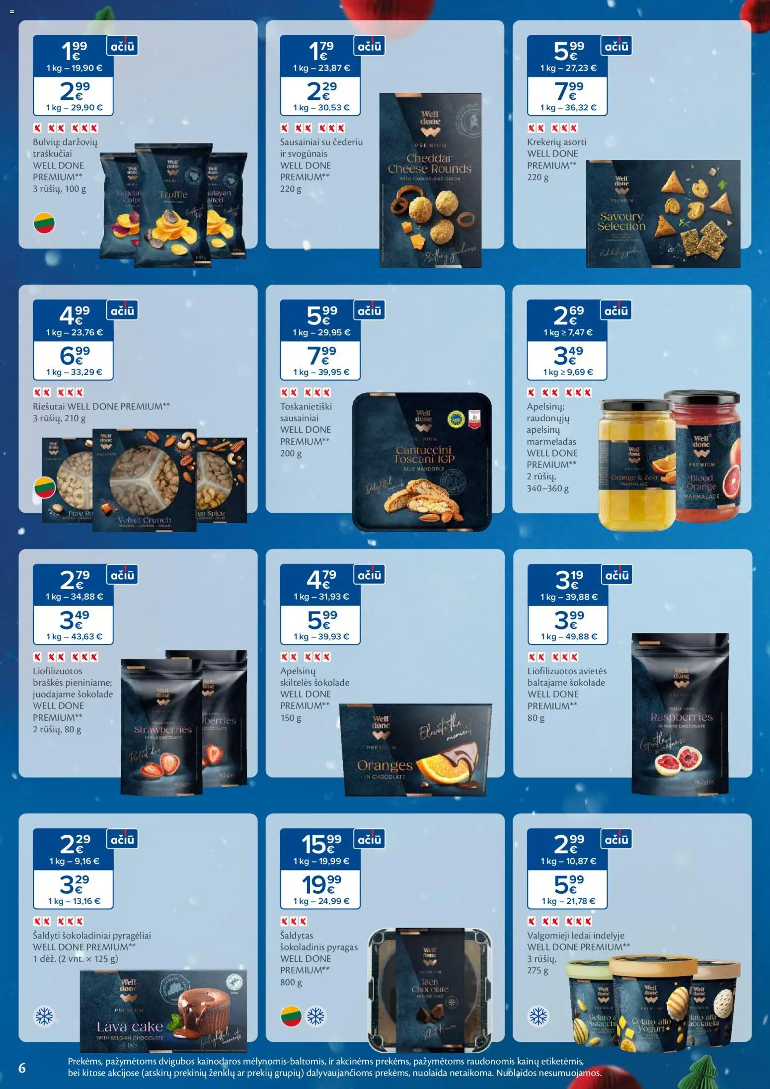 MAXIMA akcijos nuo 18.11.2025 | Puslapis: 6 | Prekių: Riešutai, Ledai, Pyragas, Traškučiai