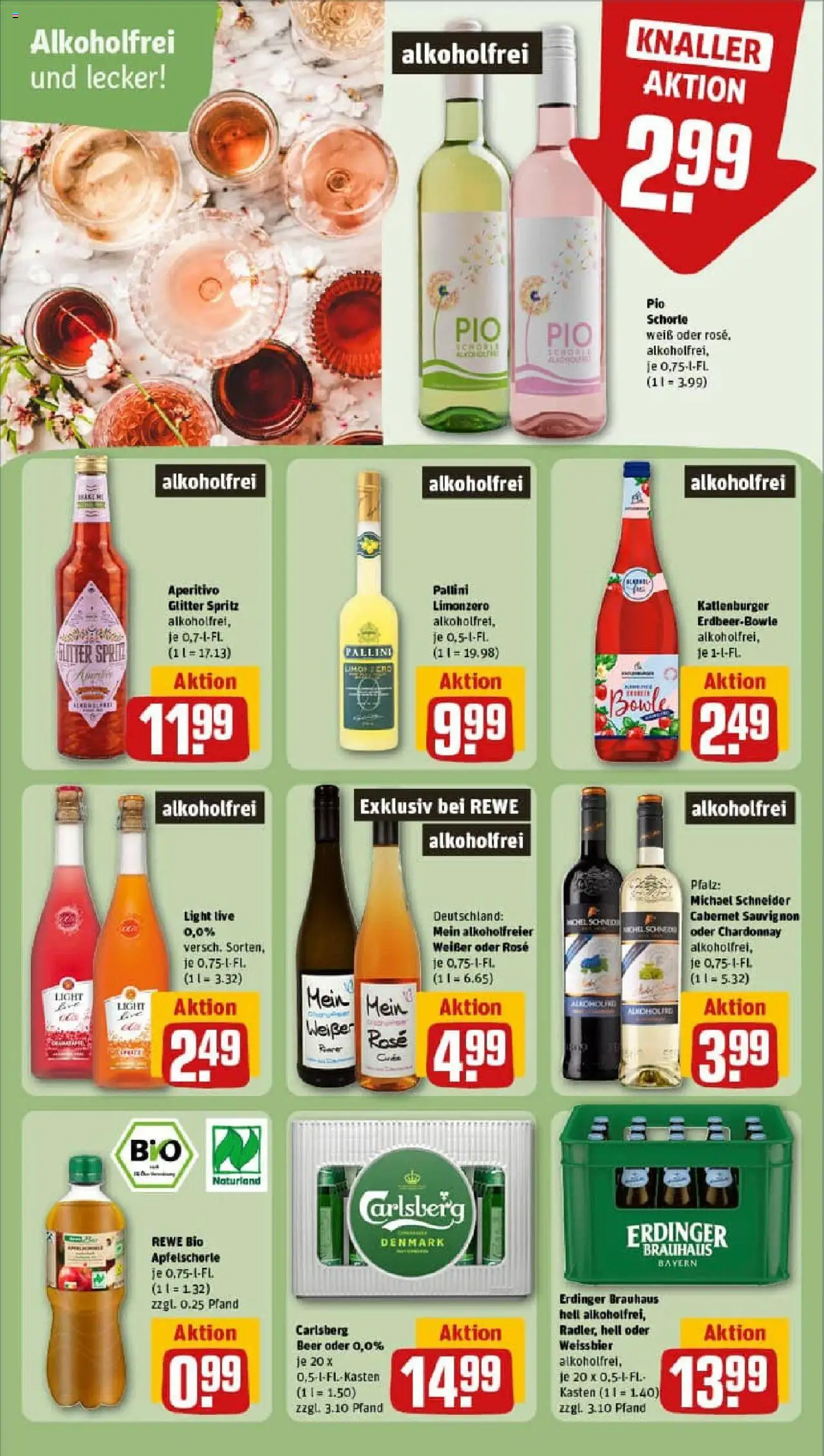 Rewe prospekt Dresden / Neustadt	 - gültig ab dem 06.07.2025 | Seite: 17 | Produkte: Erdinger, Weißbier, Apple, Limoncello