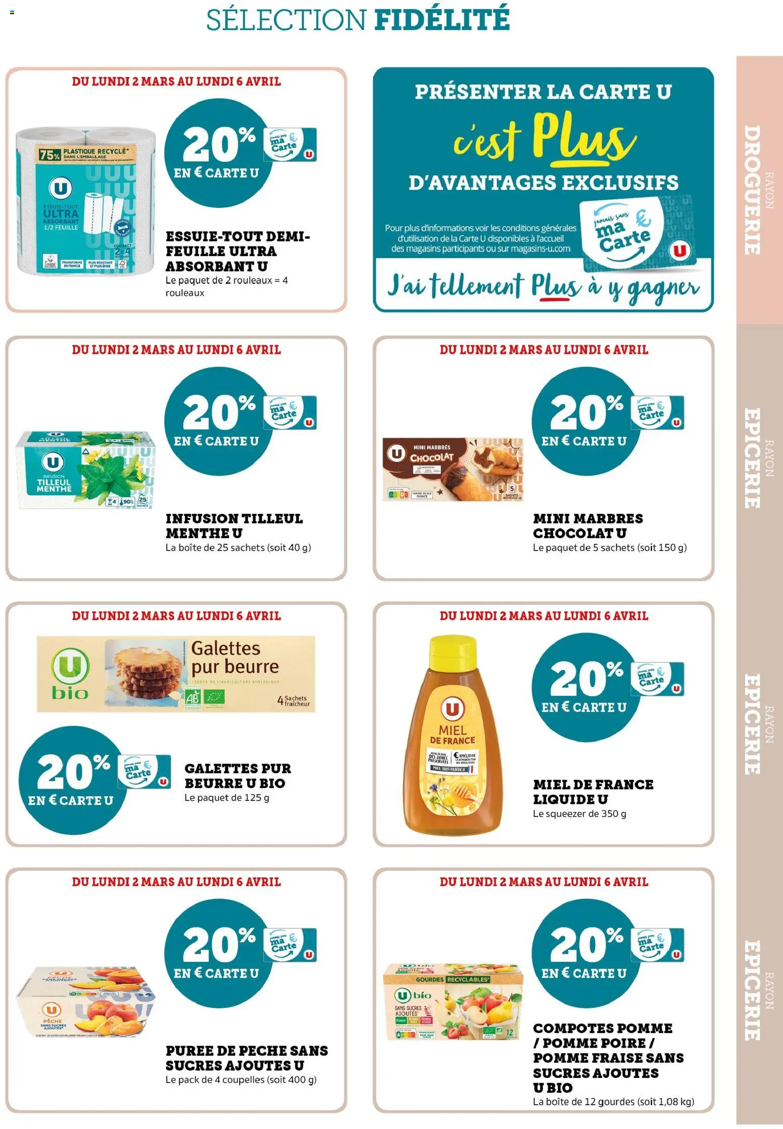 {H1} | Page: 13 | Produits: Poire, Miel, Beurre, Chocolat