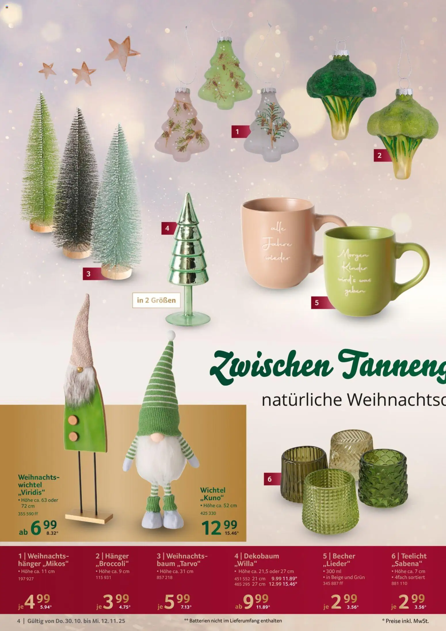Selgros Weihnachtsdekoration – gültig ab 30.10.2025 | Seite: 4 | Produkte: Batterien