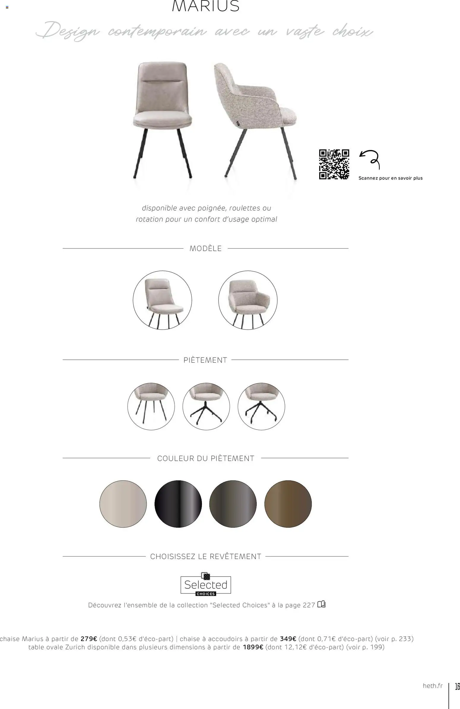 {H1} | Page: 15 | Produits: Table, Chaise