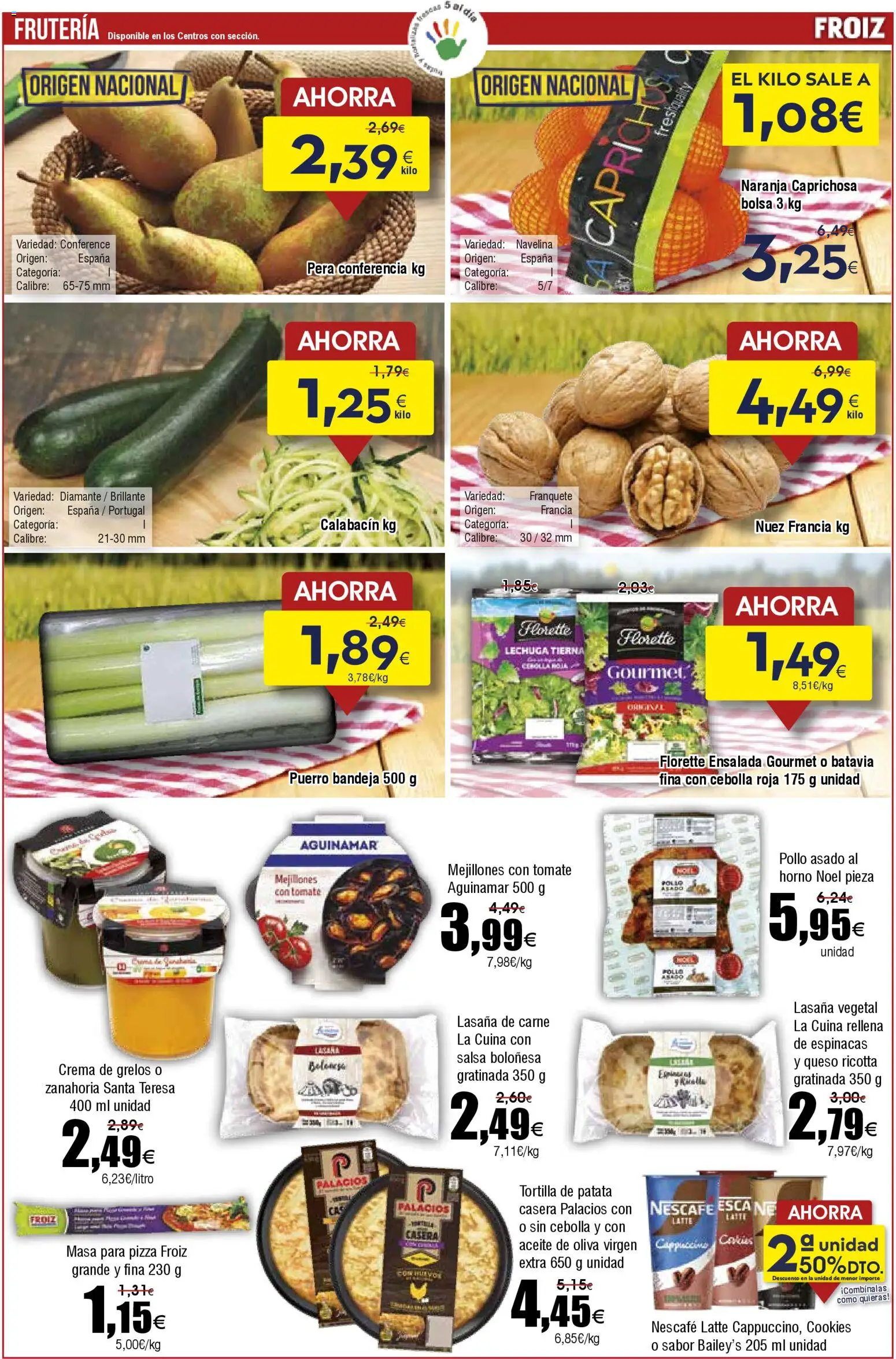 Froiz folleto │ válido desde el 12.11.2025 | Página: 2 | Productos: Aceite de oliva, Παγωμένο τσάι, Bolsa, Horno