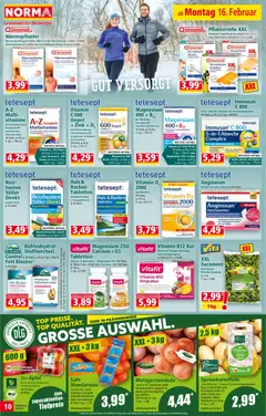 Norma Flugblatt ab 16.02.2026 gültig | Seite: 12 | Produkte: Mandarinen, Zitrone, Gürtel, Saft