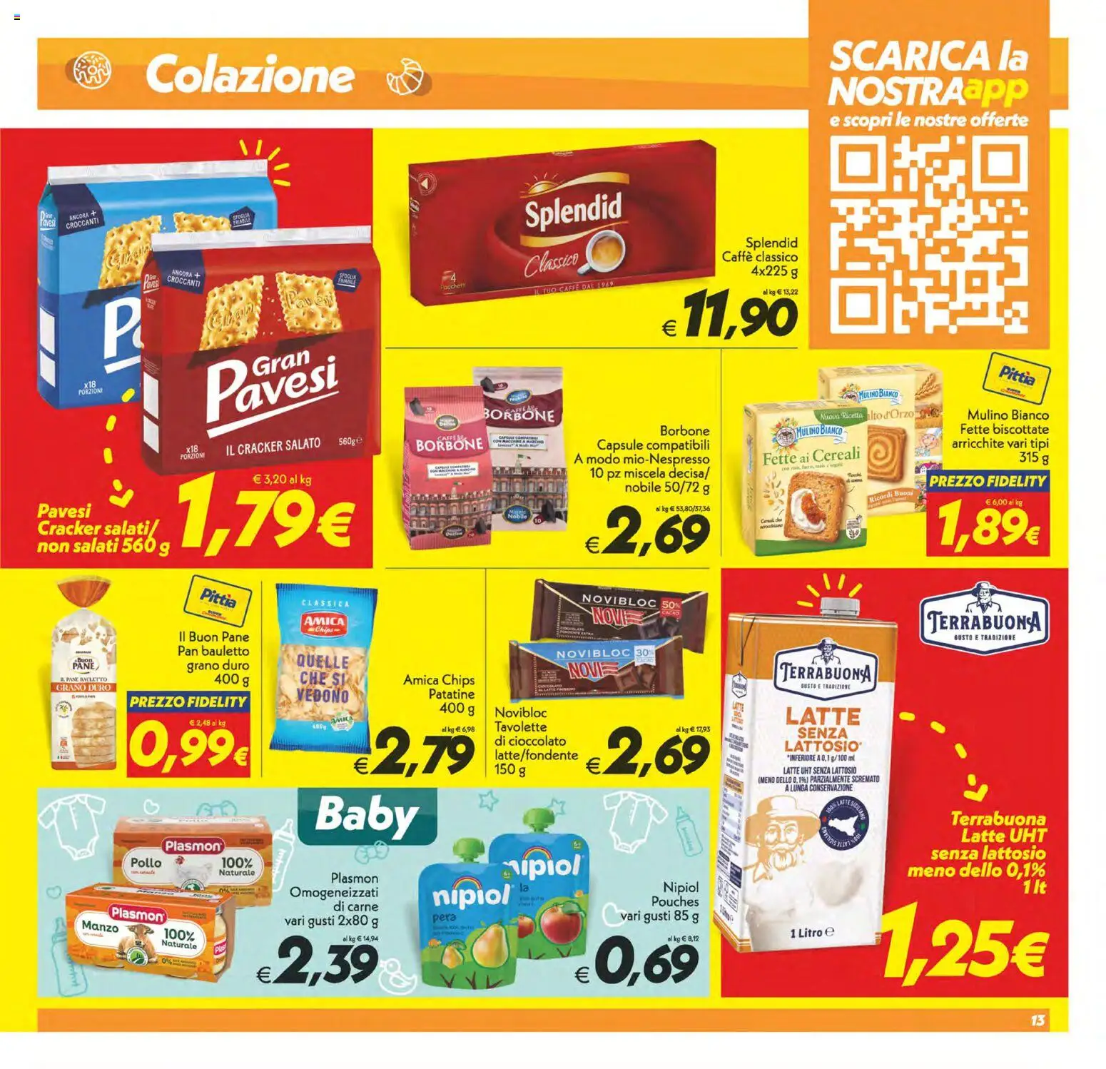Volantino SuperConveniente del 24.10.2025 | Pagina: 13 | Prodotti: Cioccolato, Cereali, Latte, Pera