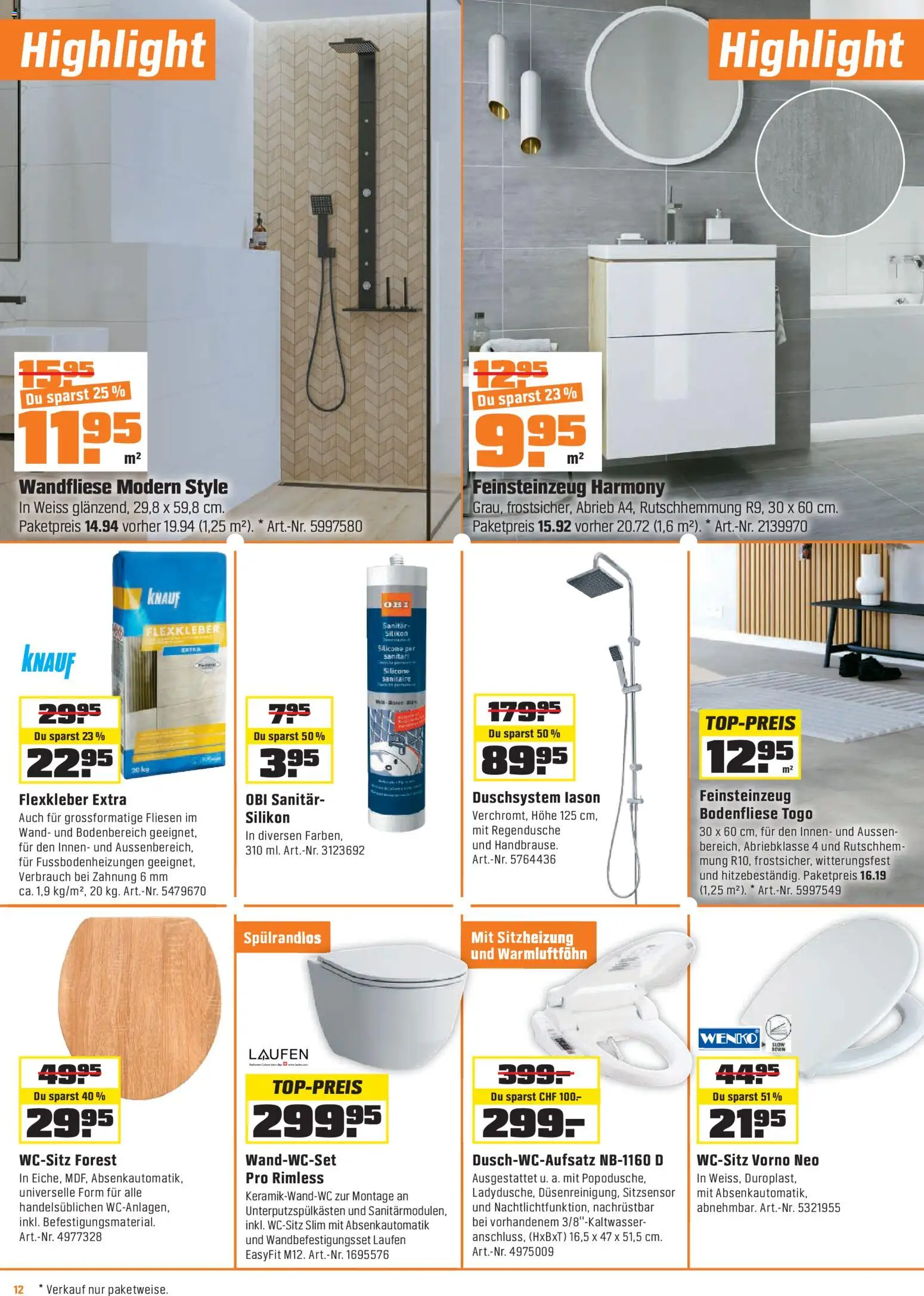 OBI - ALLES MACHBAR. BIBERSTARKE ANGEBOTE. – gültig ab 28.04.2026 | Seite: 12