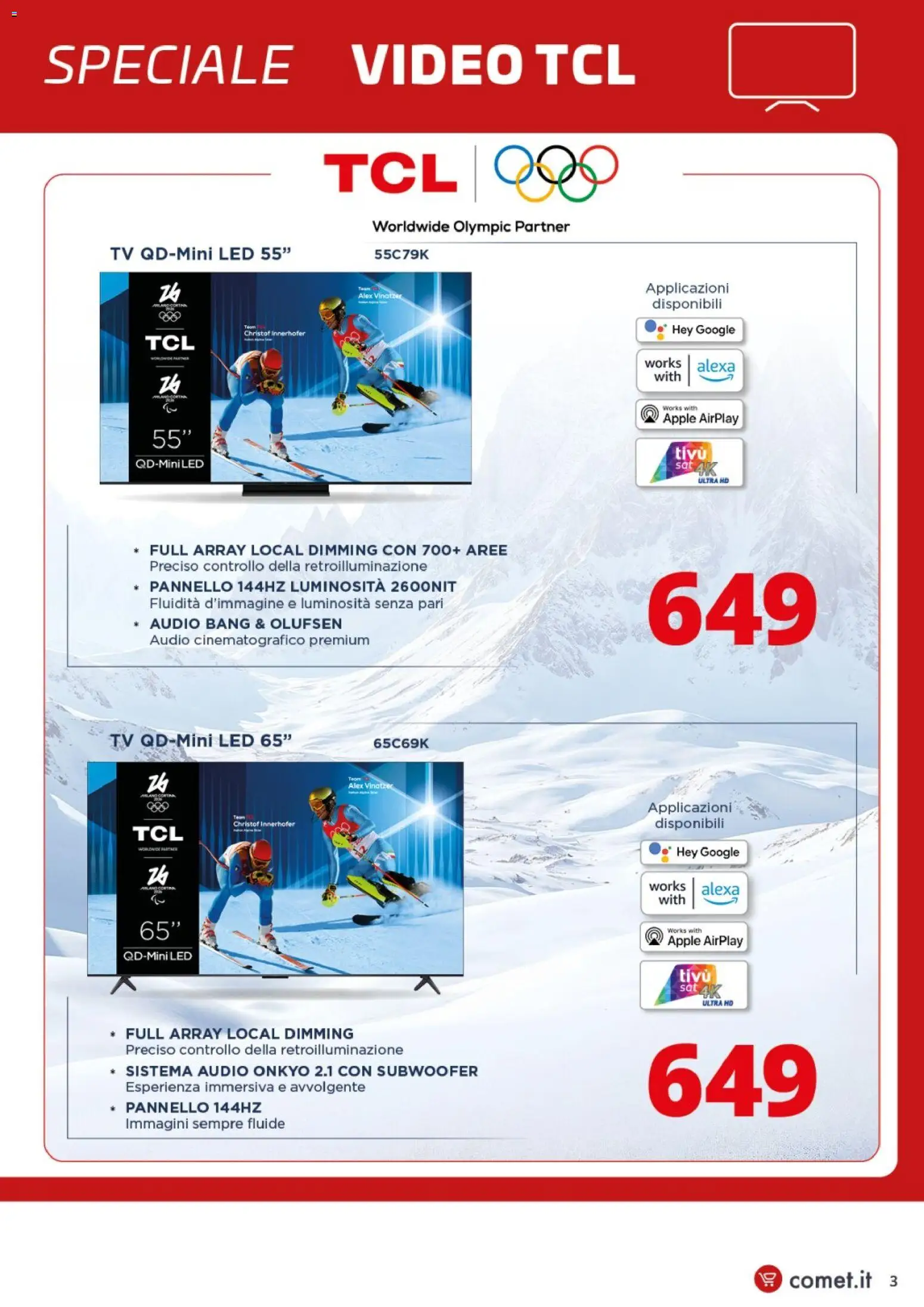 Volantino Comet del 20.03.2026 | Pagina: 3 | Prodotti: TV, Video, Audio