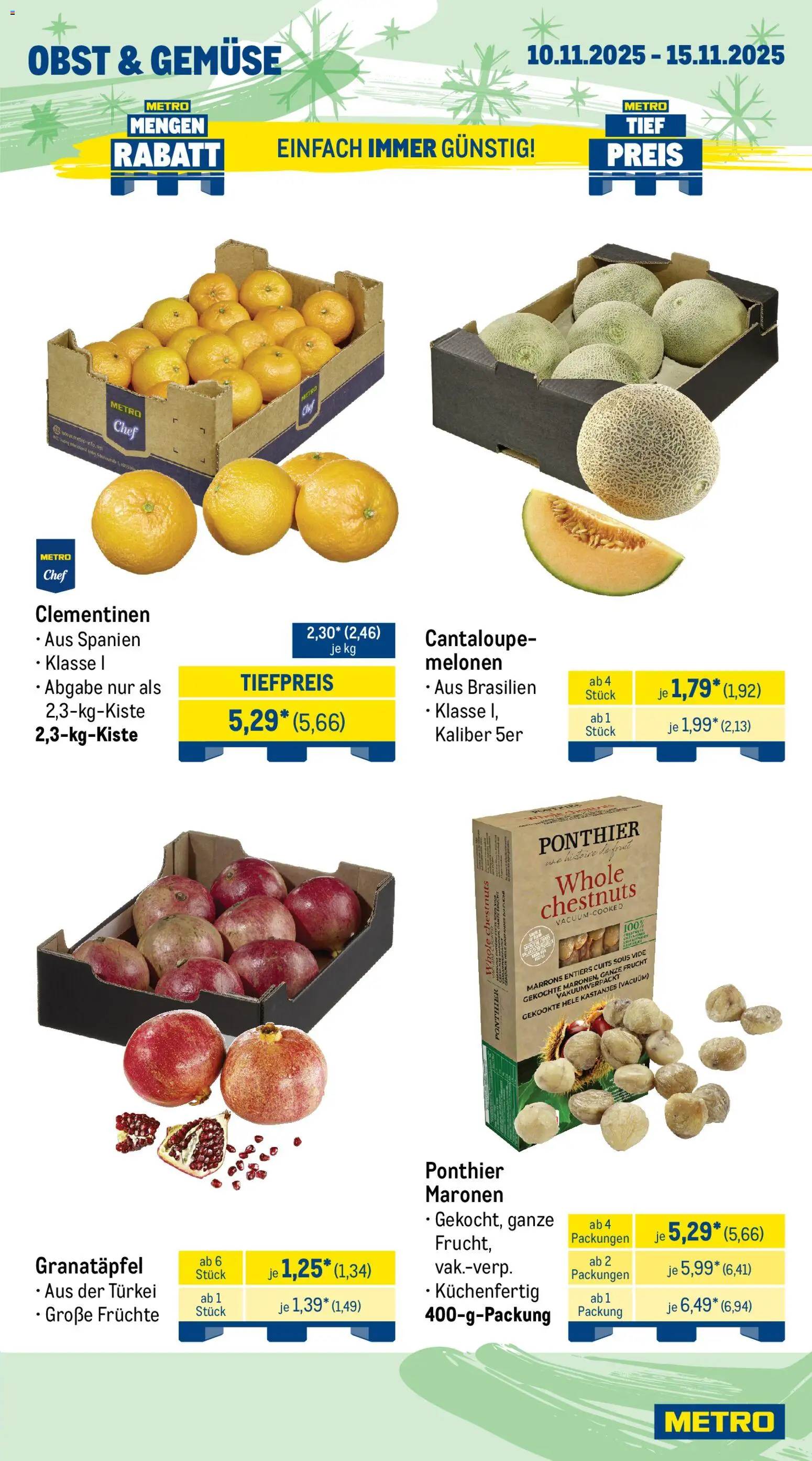 Metro - Black Friday – gültig ab 10.11.2025 | Seite: 7 | Produkte: Granatapfel, Gemüse, Obst